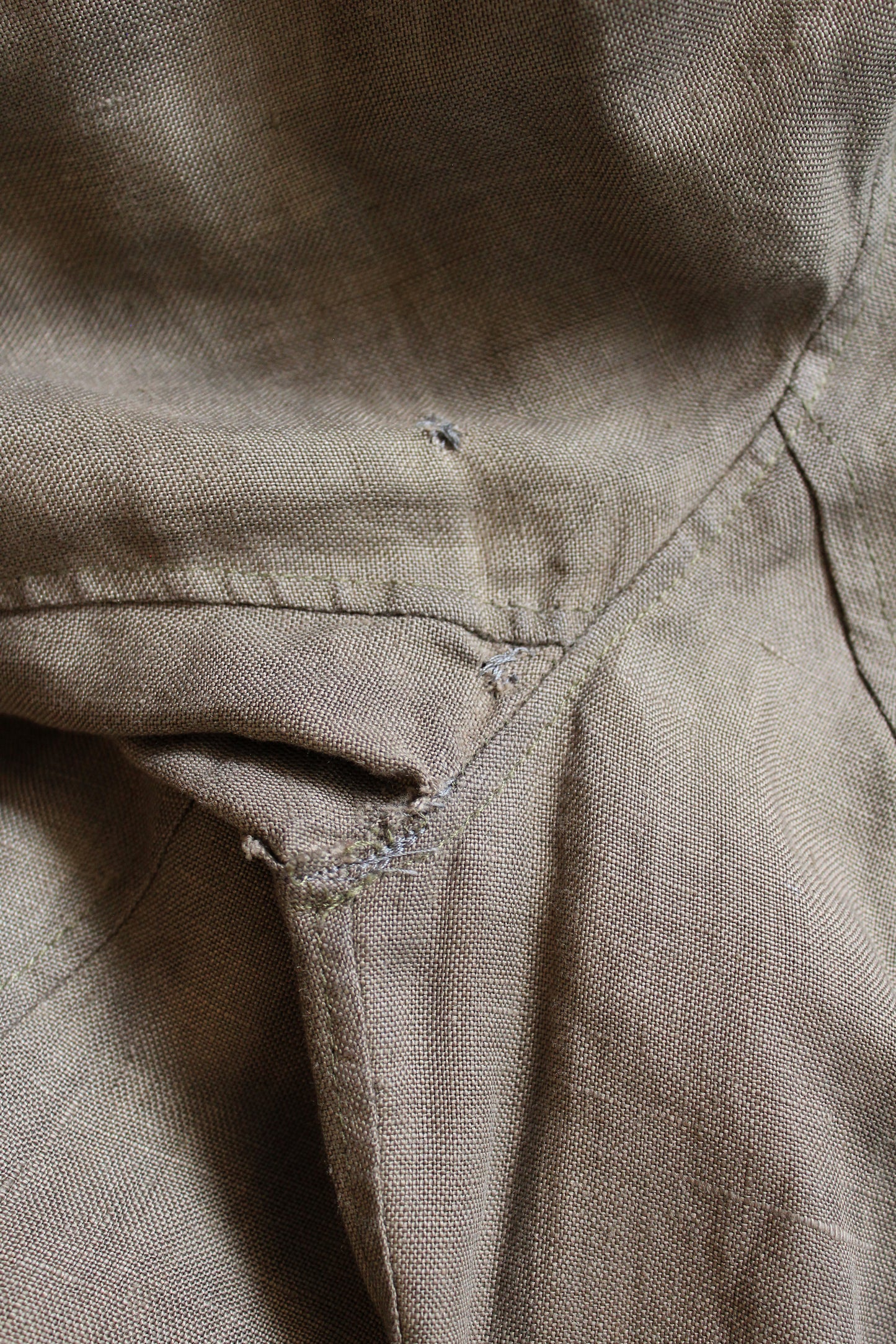 1990s Nina Mdvani Timeless Grey Linen Collared Jacket Jacket, XS