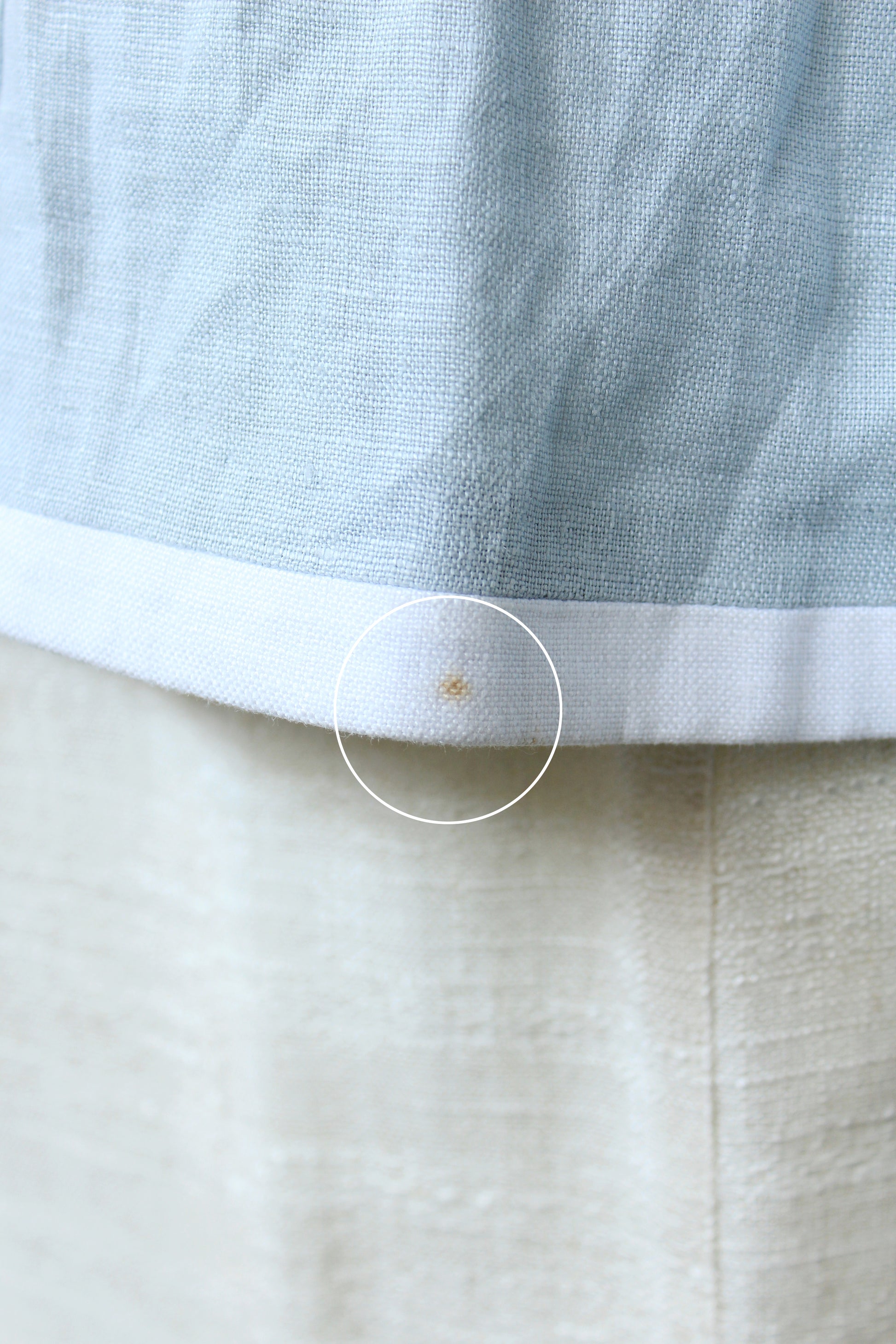 1980s Carven Light Blue With White Trim Linen Designer Blazer, Medium