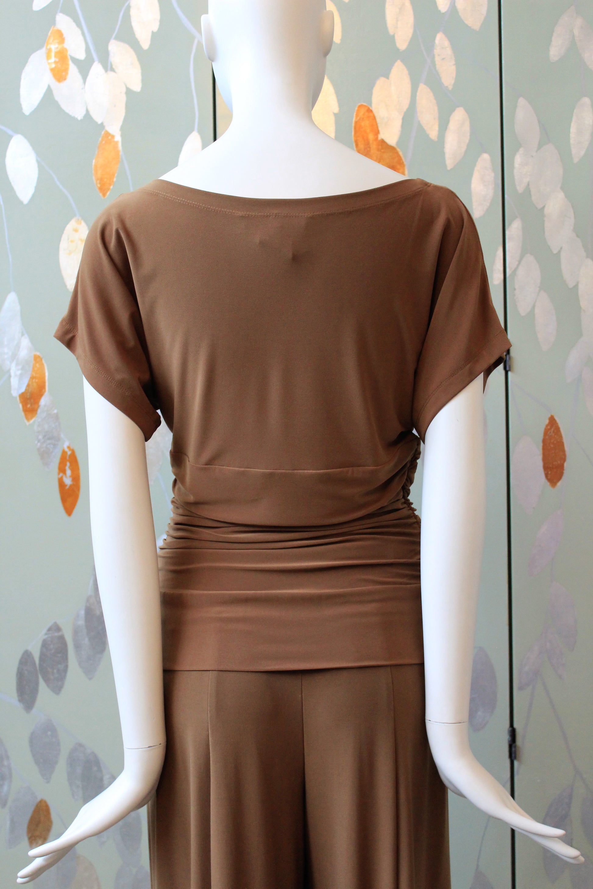 Early 2000s Jones New York Tan Matching Lounge Set, Small 