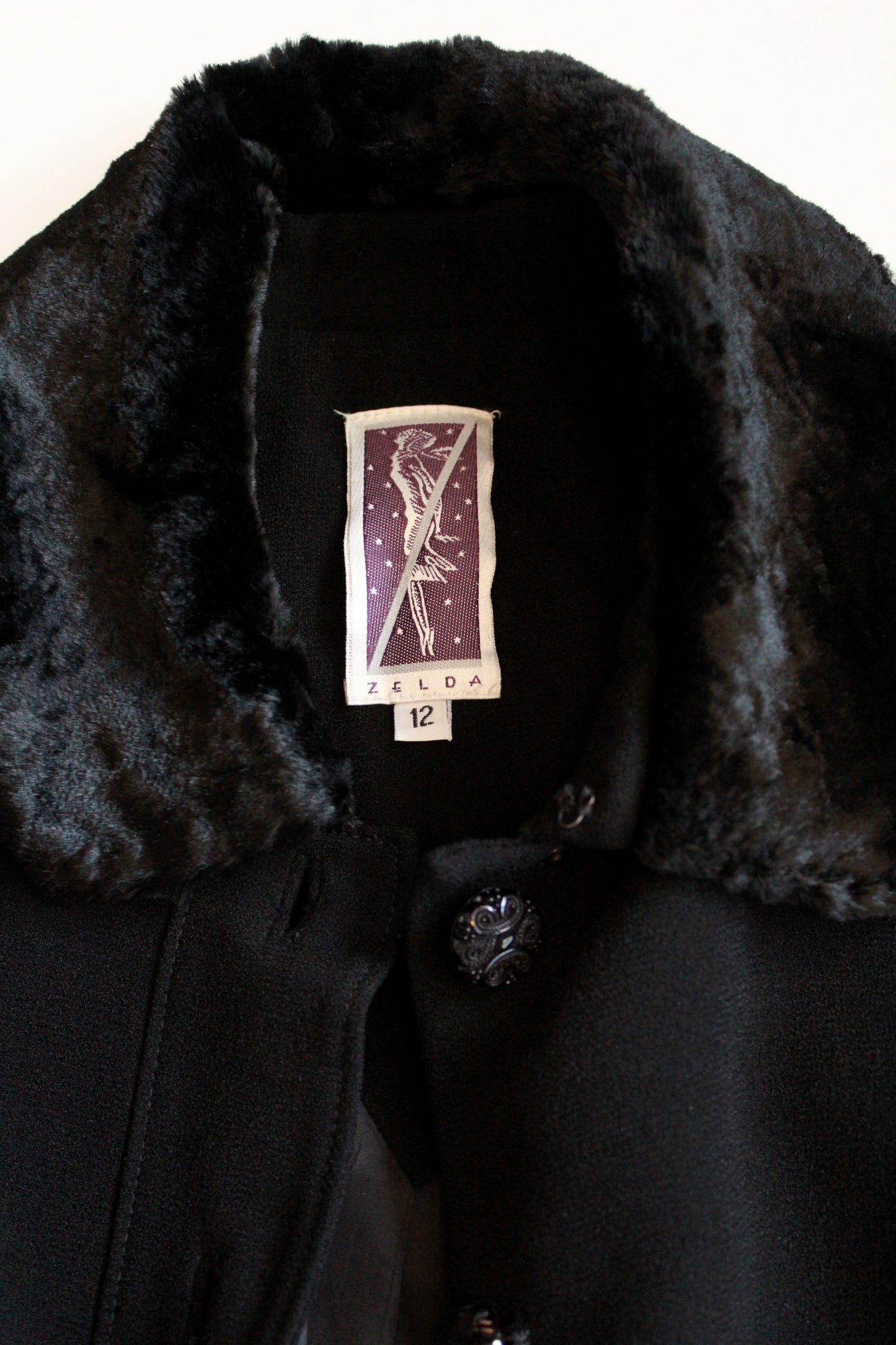 2000s Zelda Jacket With Faux Fur Trim And Collar 