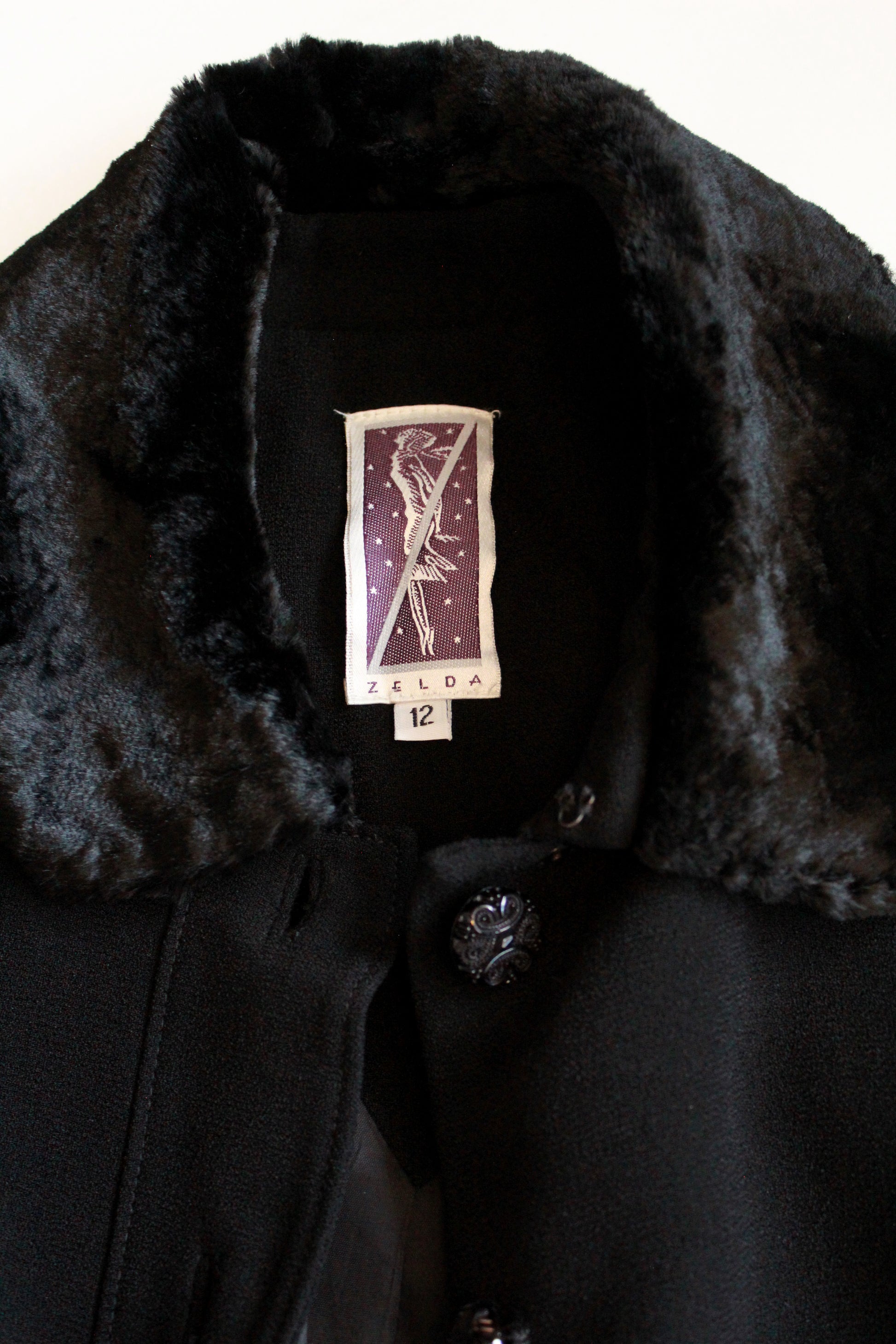 2000s Zelda Jacket With Faux Fur Trim And Collar 