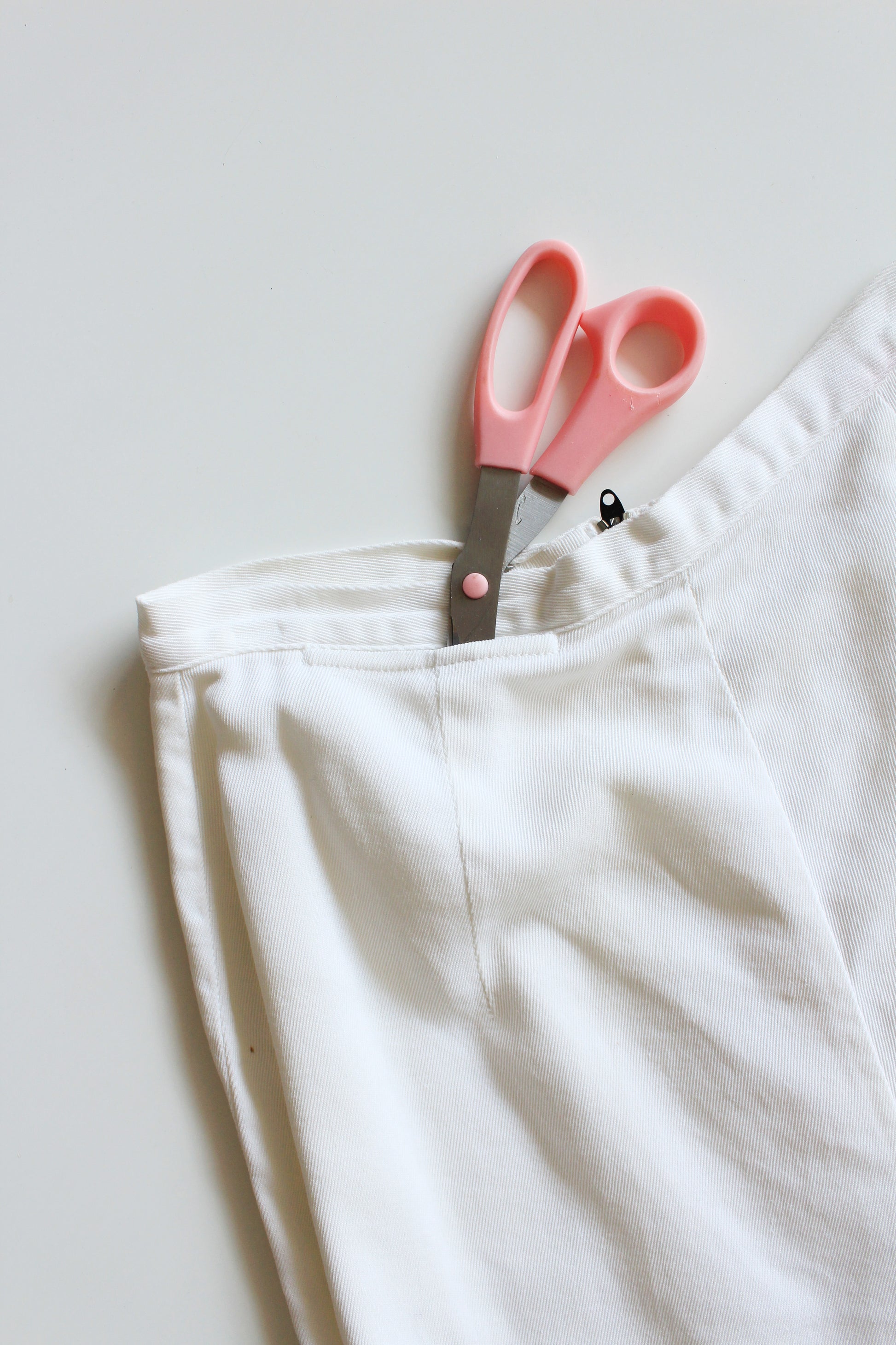 1950s Jantzen White High Waisted Athletic Shorts, Small