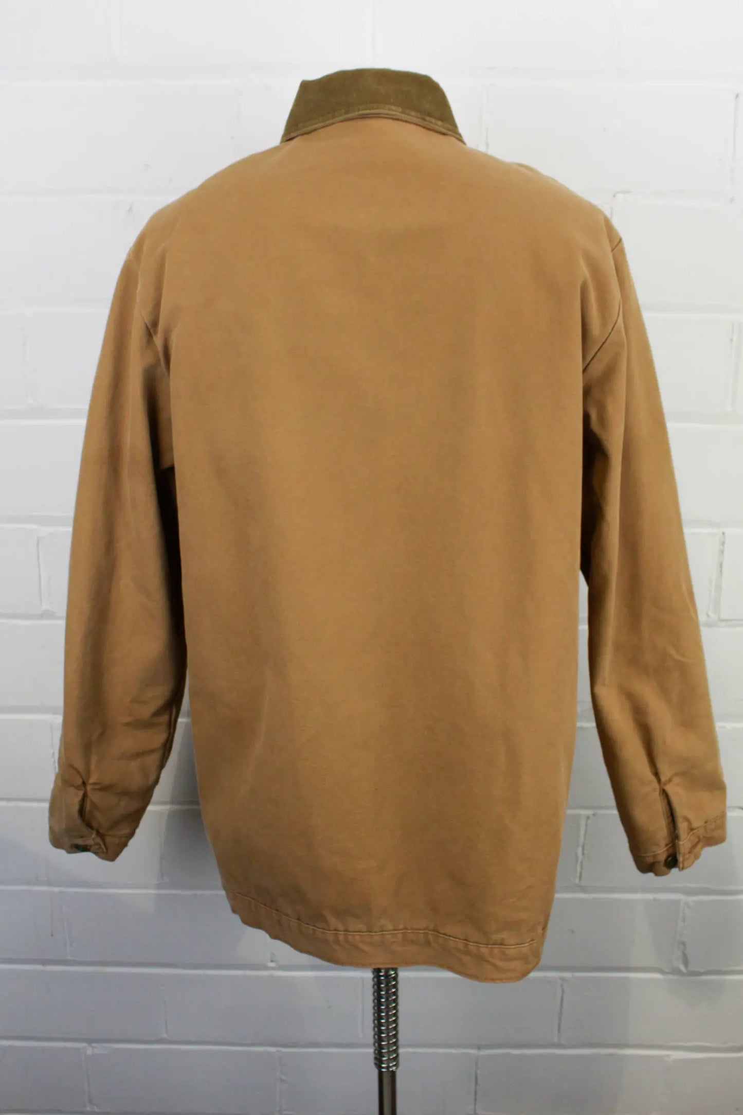 2010s L.C. King Brown Duck Canvas Barn Coat, Large