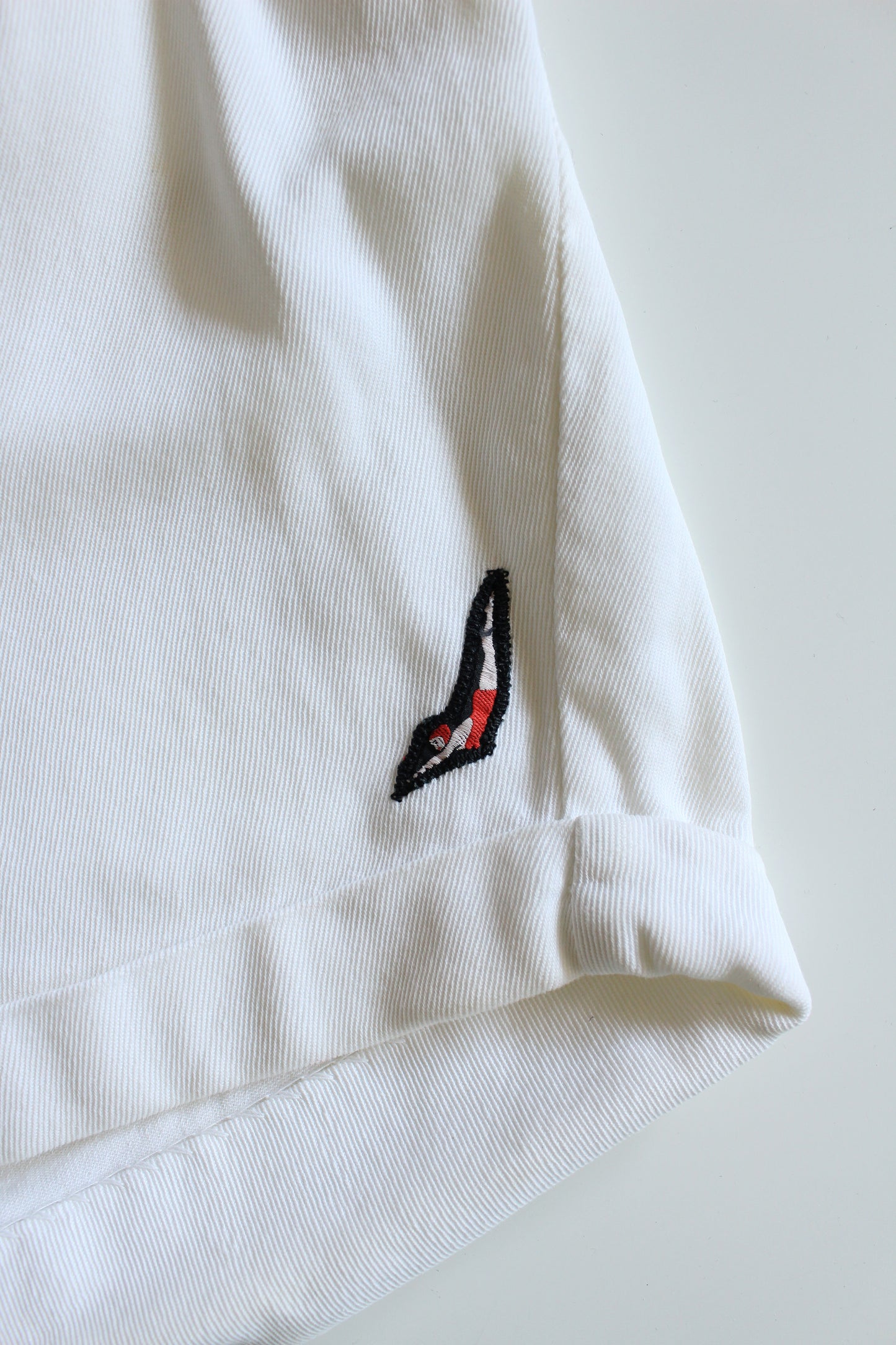 1950s Jantzen White High Waisted Athletic Shorts, Small