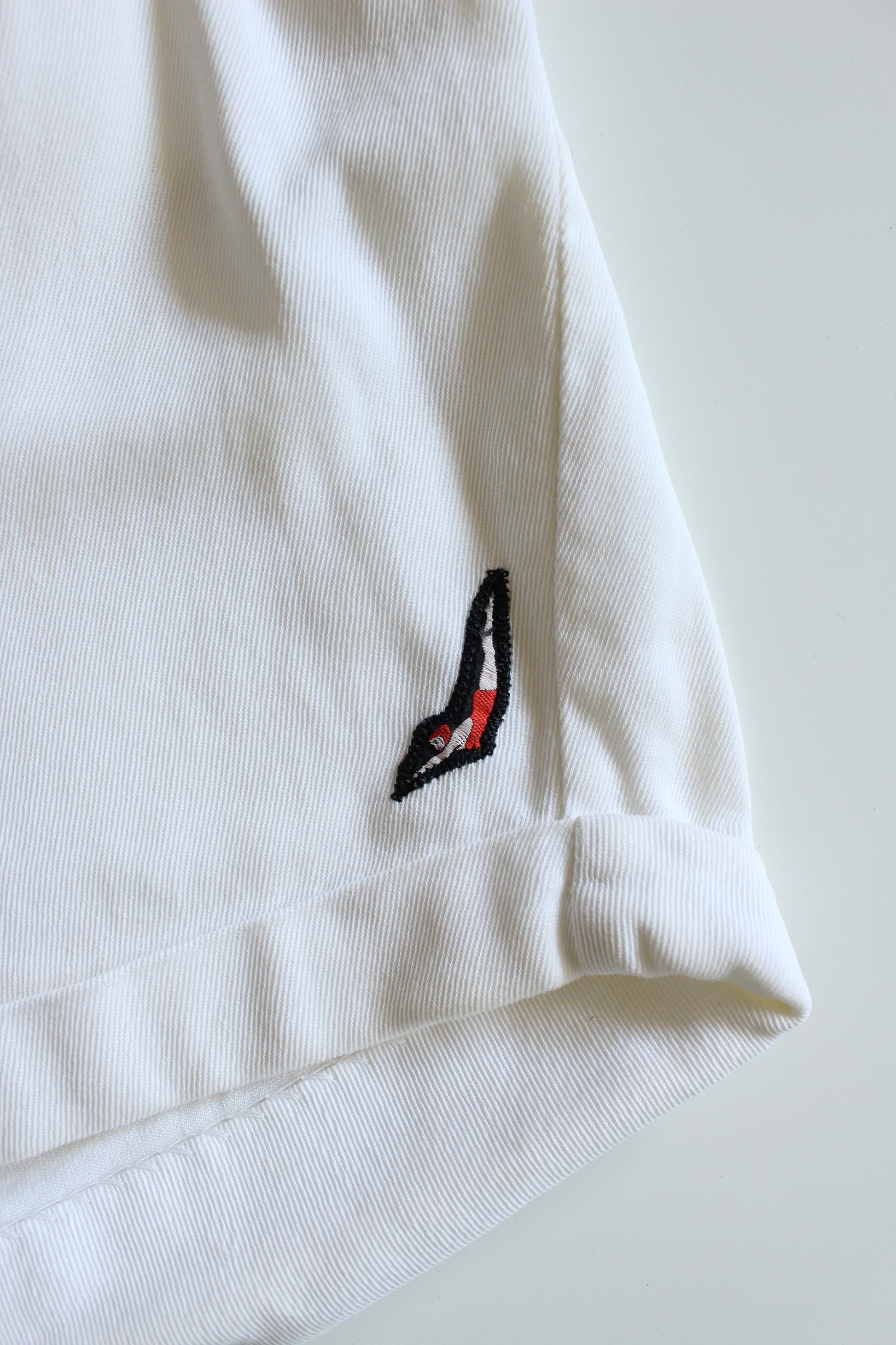 1950s Jantzen White High Waisted Athletic Shorts, Small