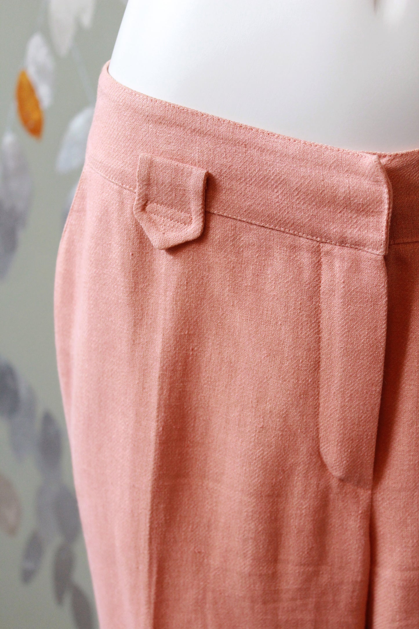 1990s Sonia Rykiel Peach Pant Suit Set, Medium 