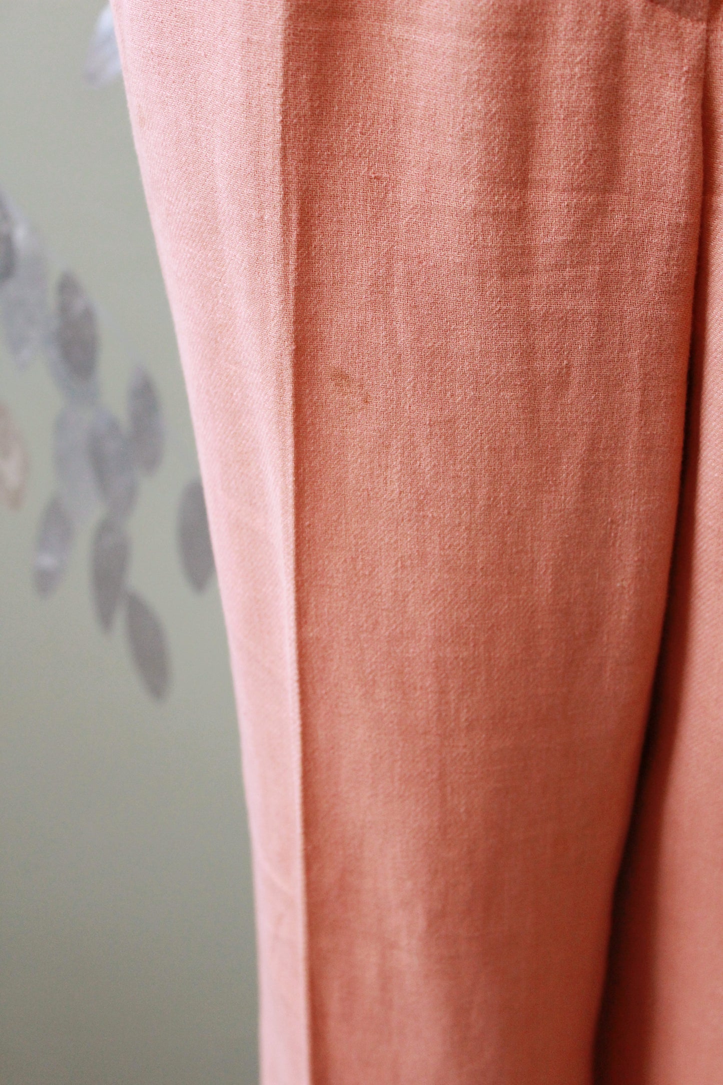 1990s Sonia Rykiel Peach Linen Pant Suit Set, Medium