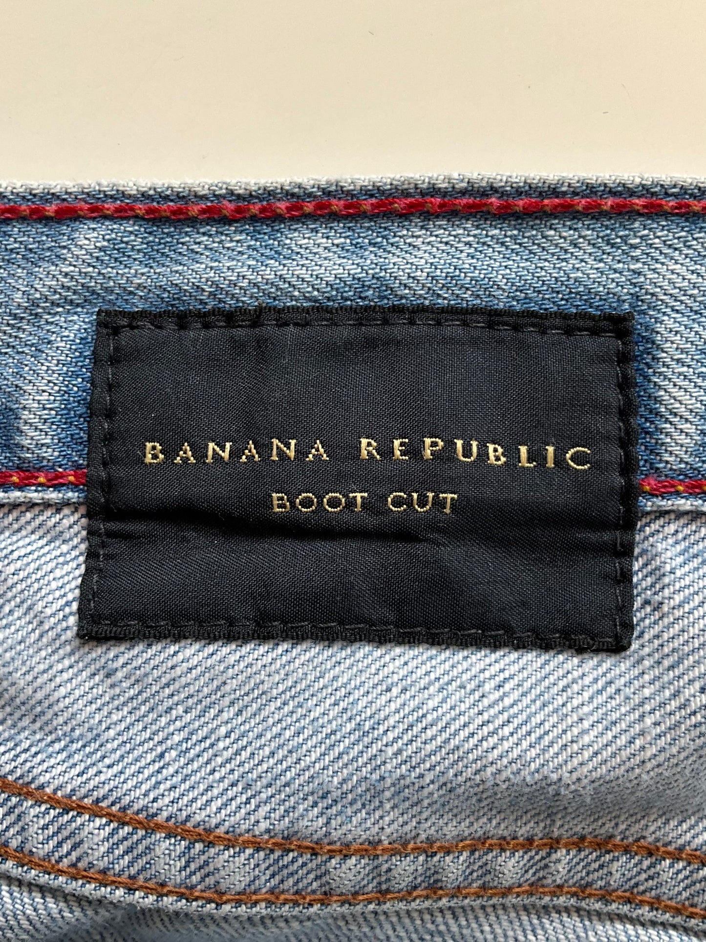 Vintage 2000s Men's Banana Republic Distressed Boot Cut Jeans, 35/32