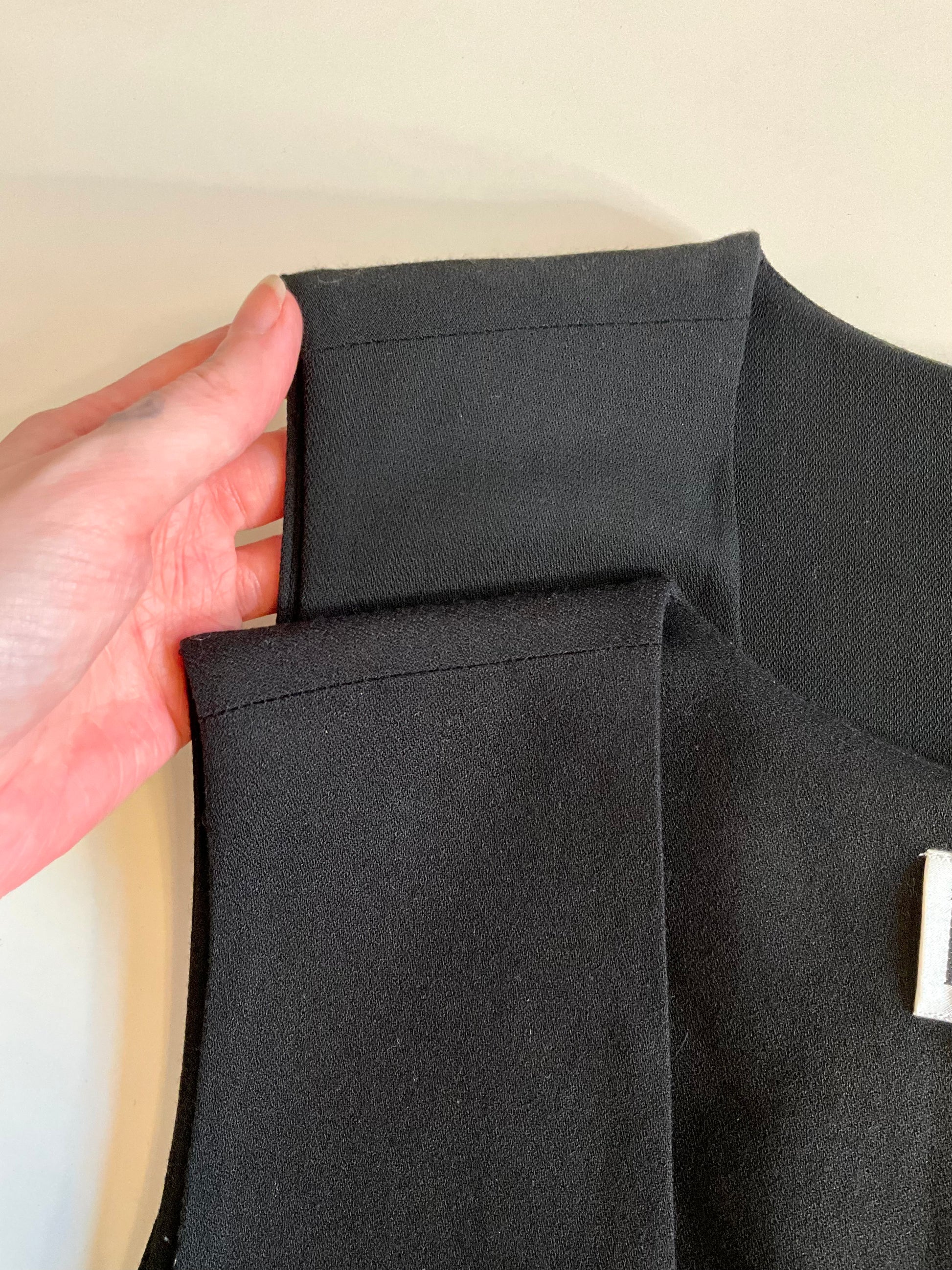 Vintage 1980s Black Sleeveless Button Up Maxi Jumper Dress