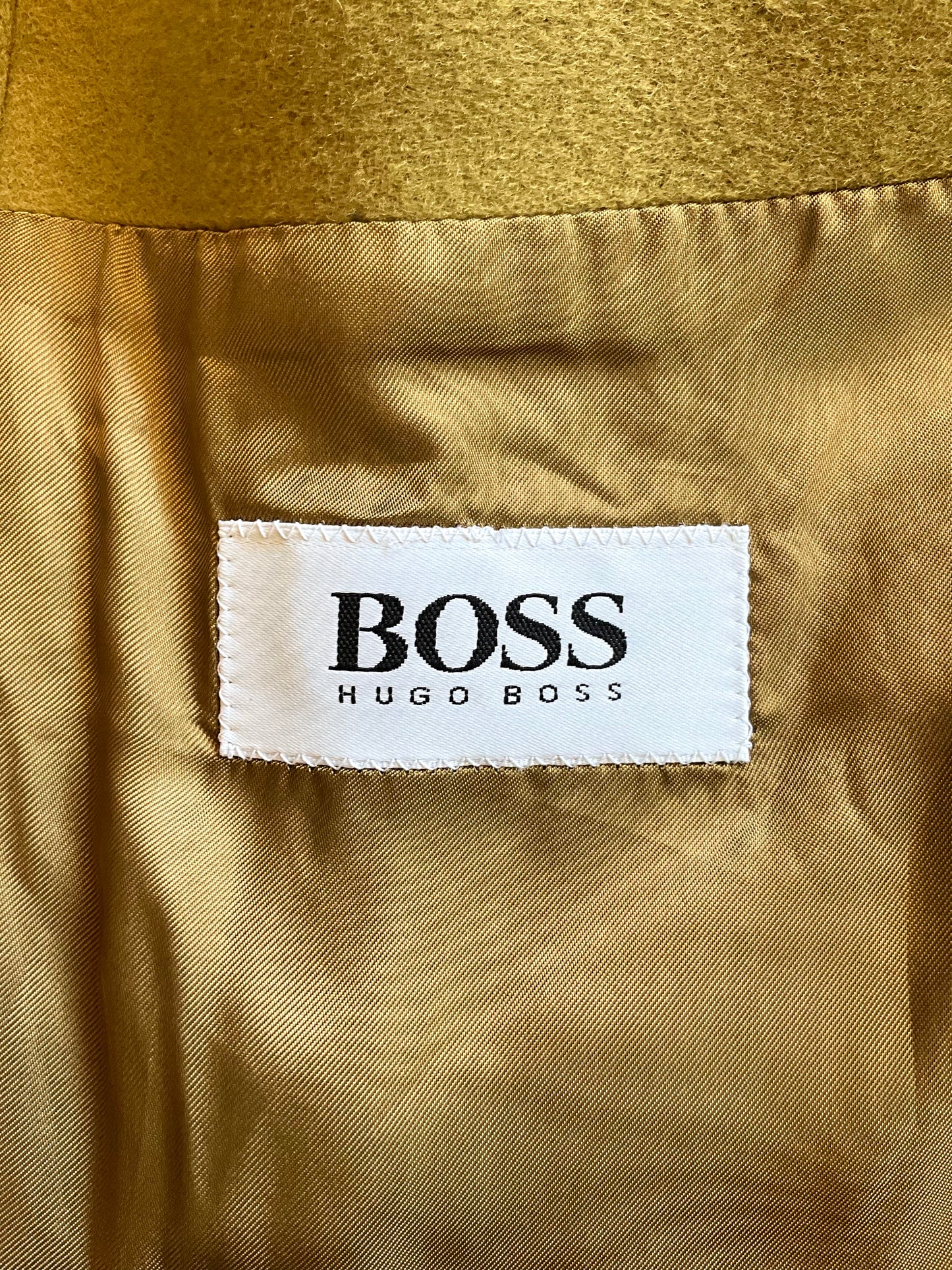 Vintage 1990s Men's Hugo Boss Green Cashmere Wool Blazer, Large 