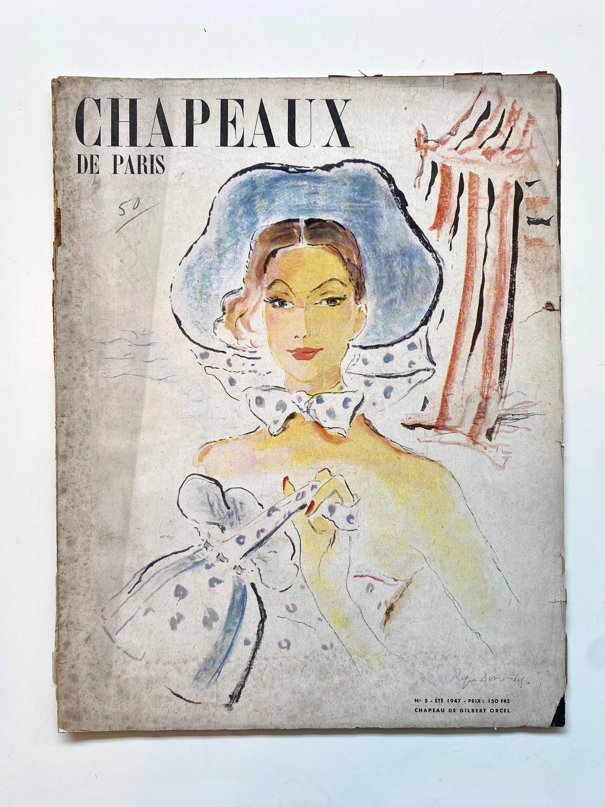 Vintage French Fashion Magazine, Chapeaux de Paris No.5 Summer 1947