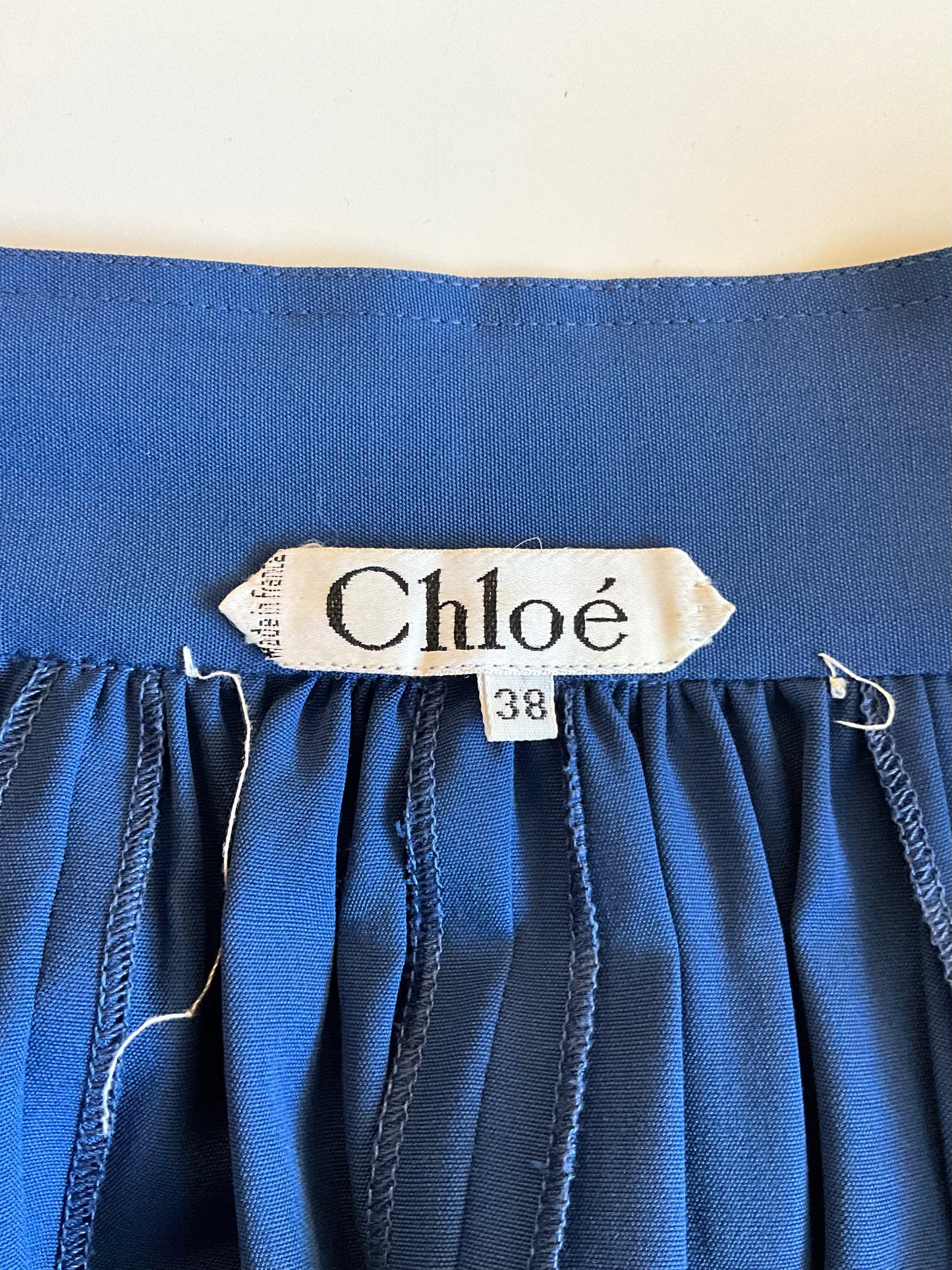 Vintage 1980s Chloe Blue Culotte Shorts, W25