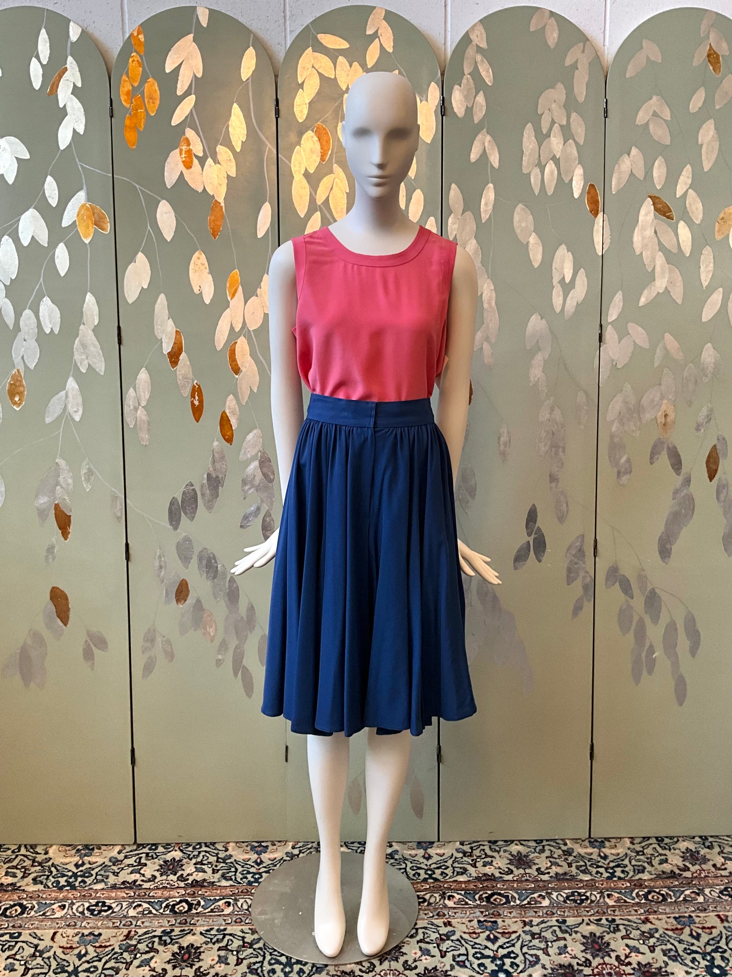 Vintage 1980s Chloe Blue Culotte Shorts, W25