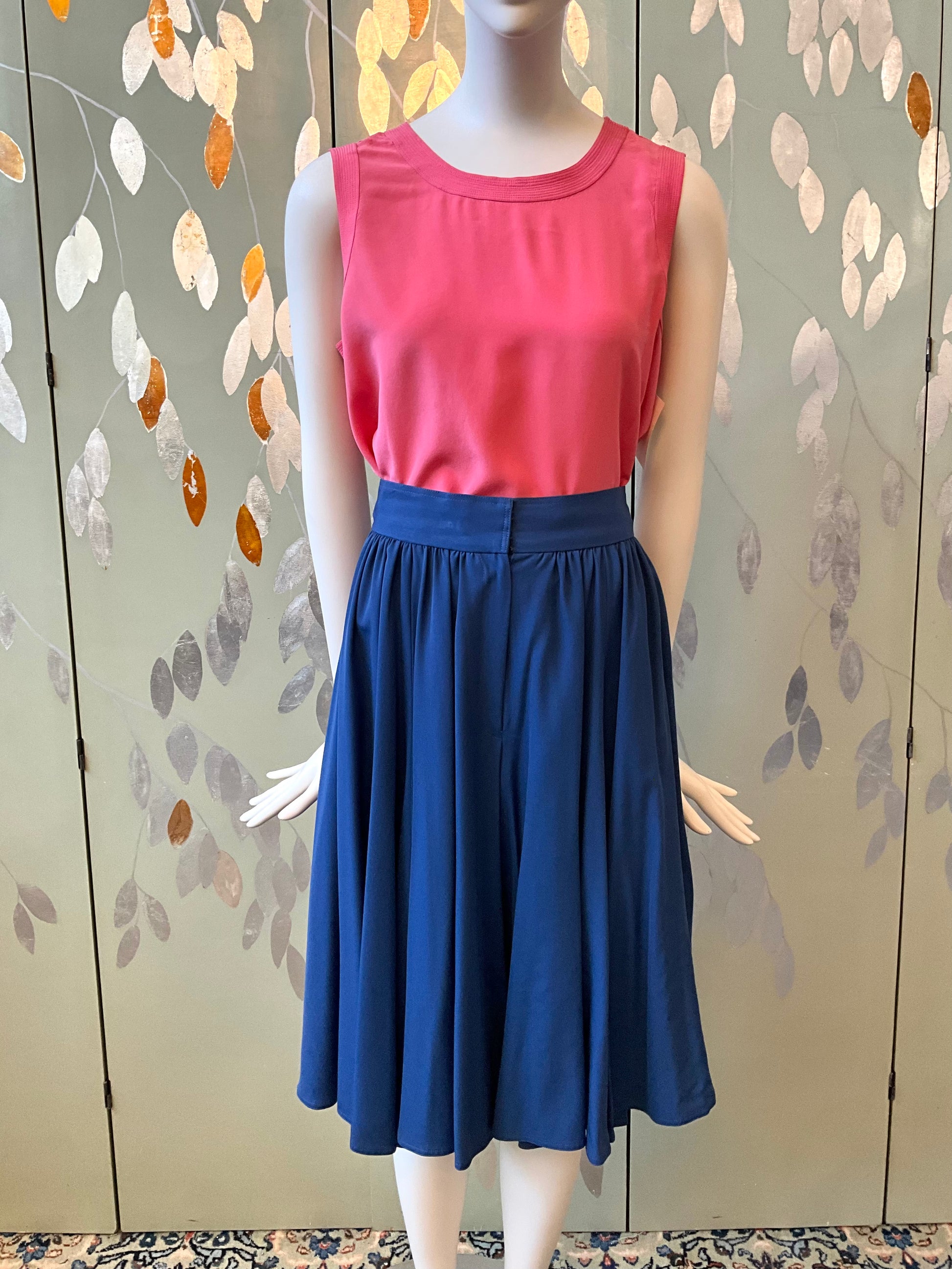 Vintage 1980s Chloe Blue Culotte Shorts, W25