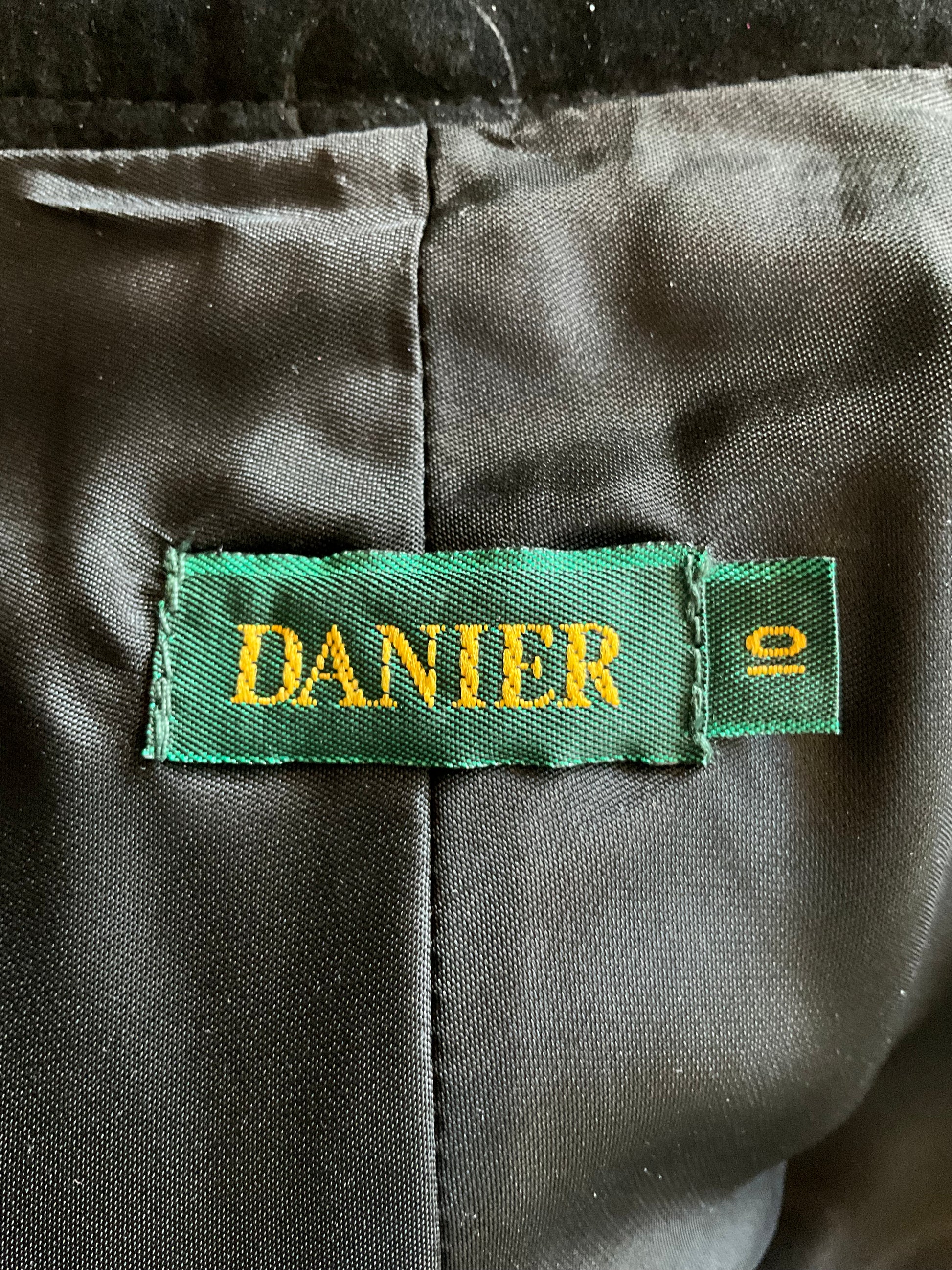 Vintage 1990s Danier Black Suede Maxi Circle Skirt, W27