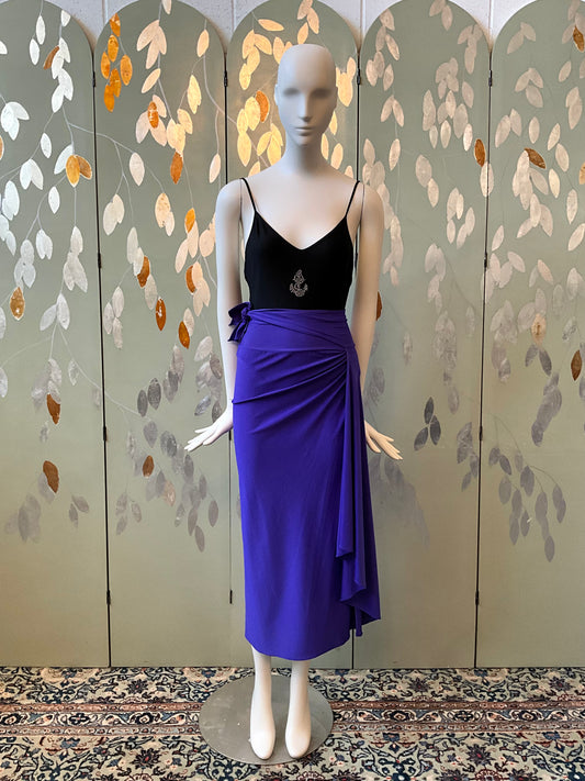 Vintage 1970s Giorgi di sant Angelo Purple Wrap Skirt Sarong