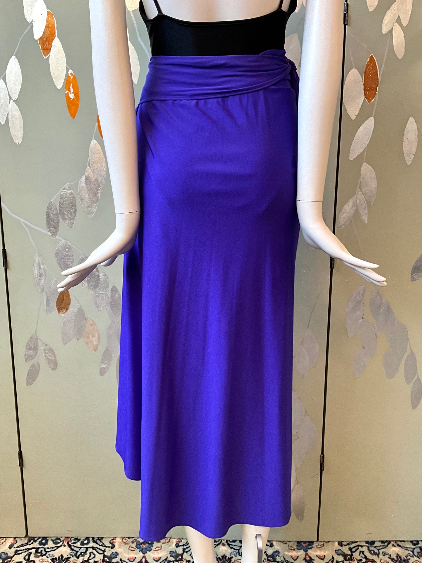 Vintage 1970s Giorgi di sant Angelo Purple Wrap Skirt Sarong