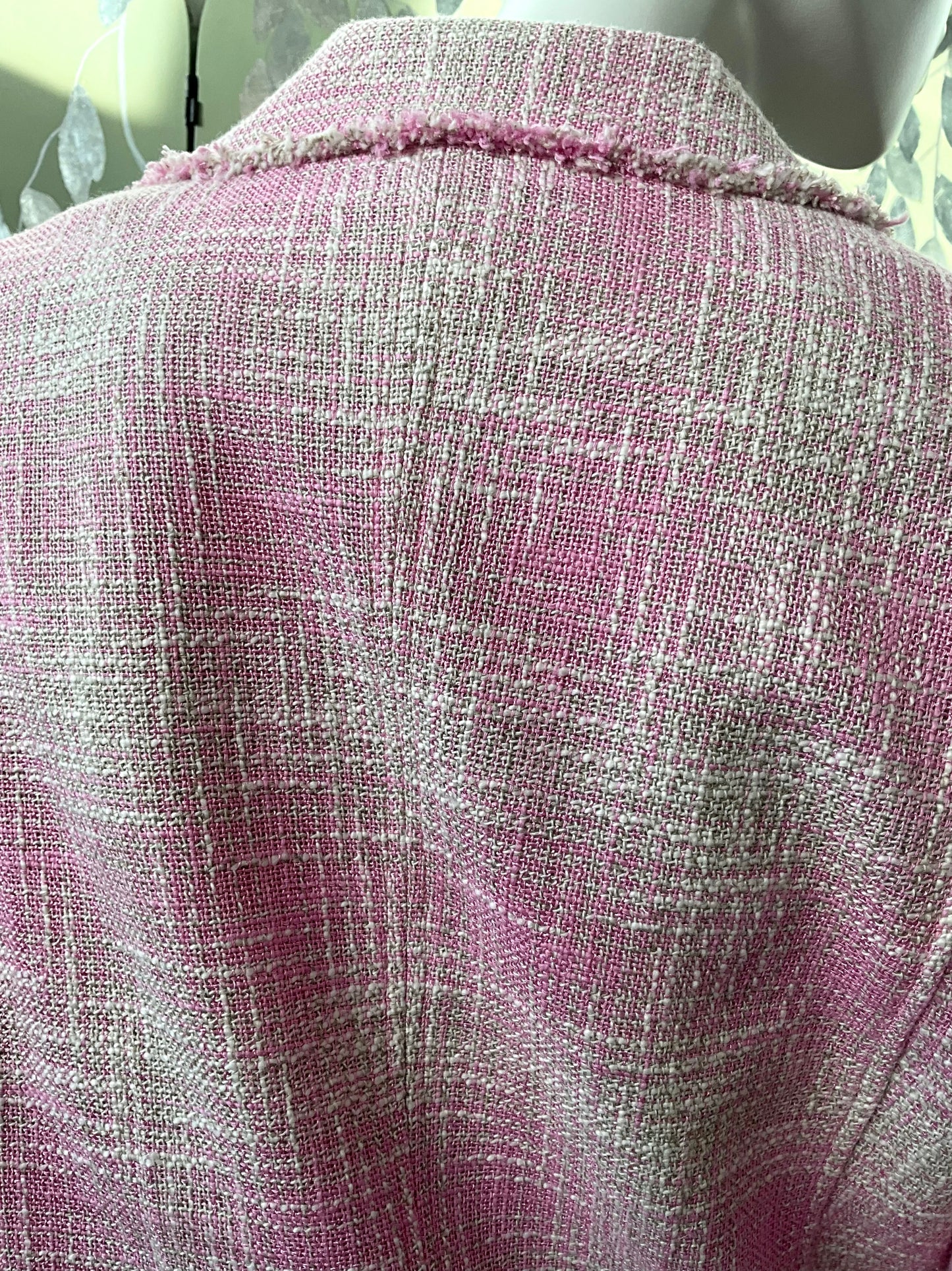 Vintage 1990s Pink Chanel-Style Blazer, Medium