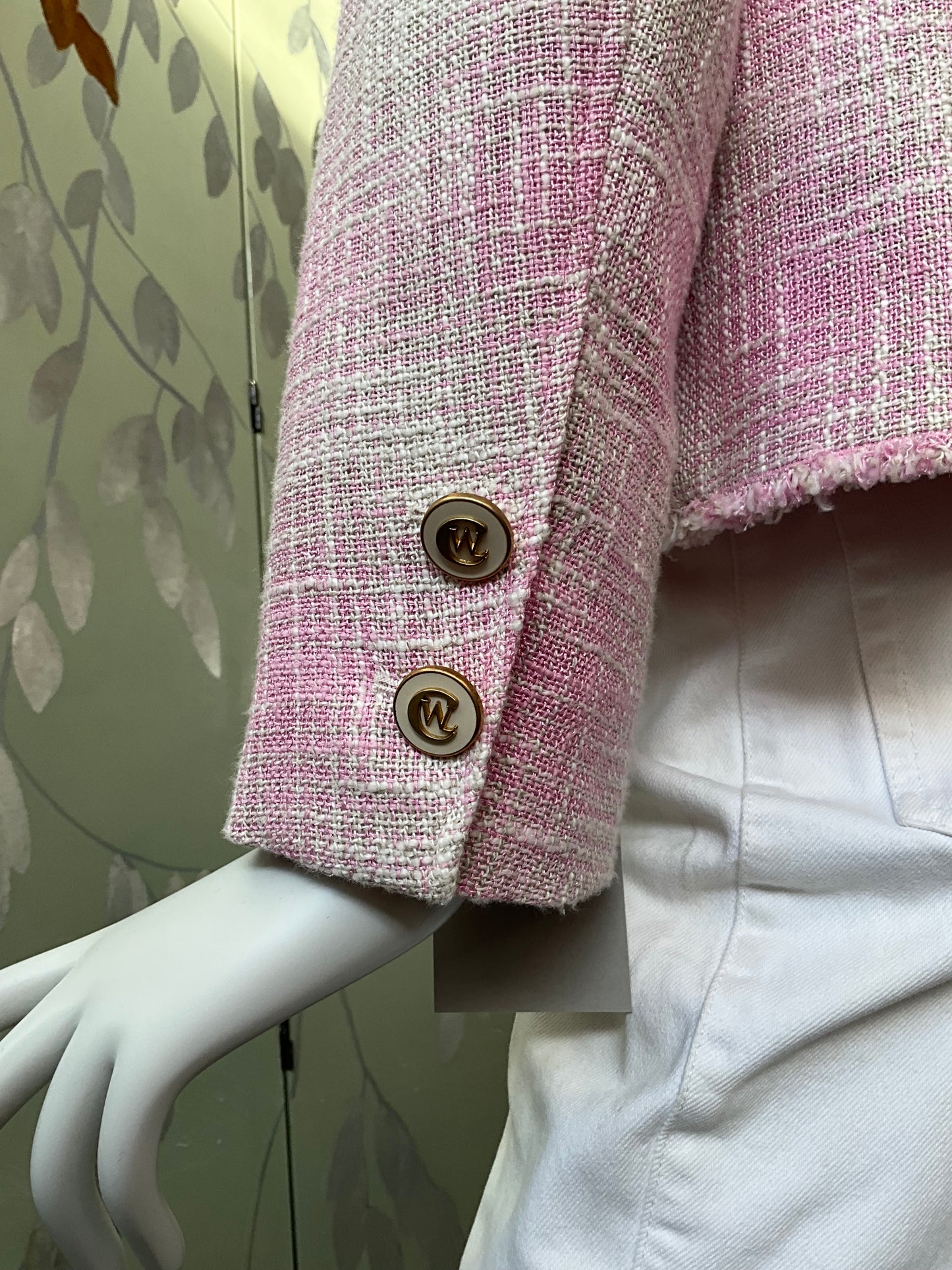 Vintage 1990s Pink Chanel-Style Blazer, Medium