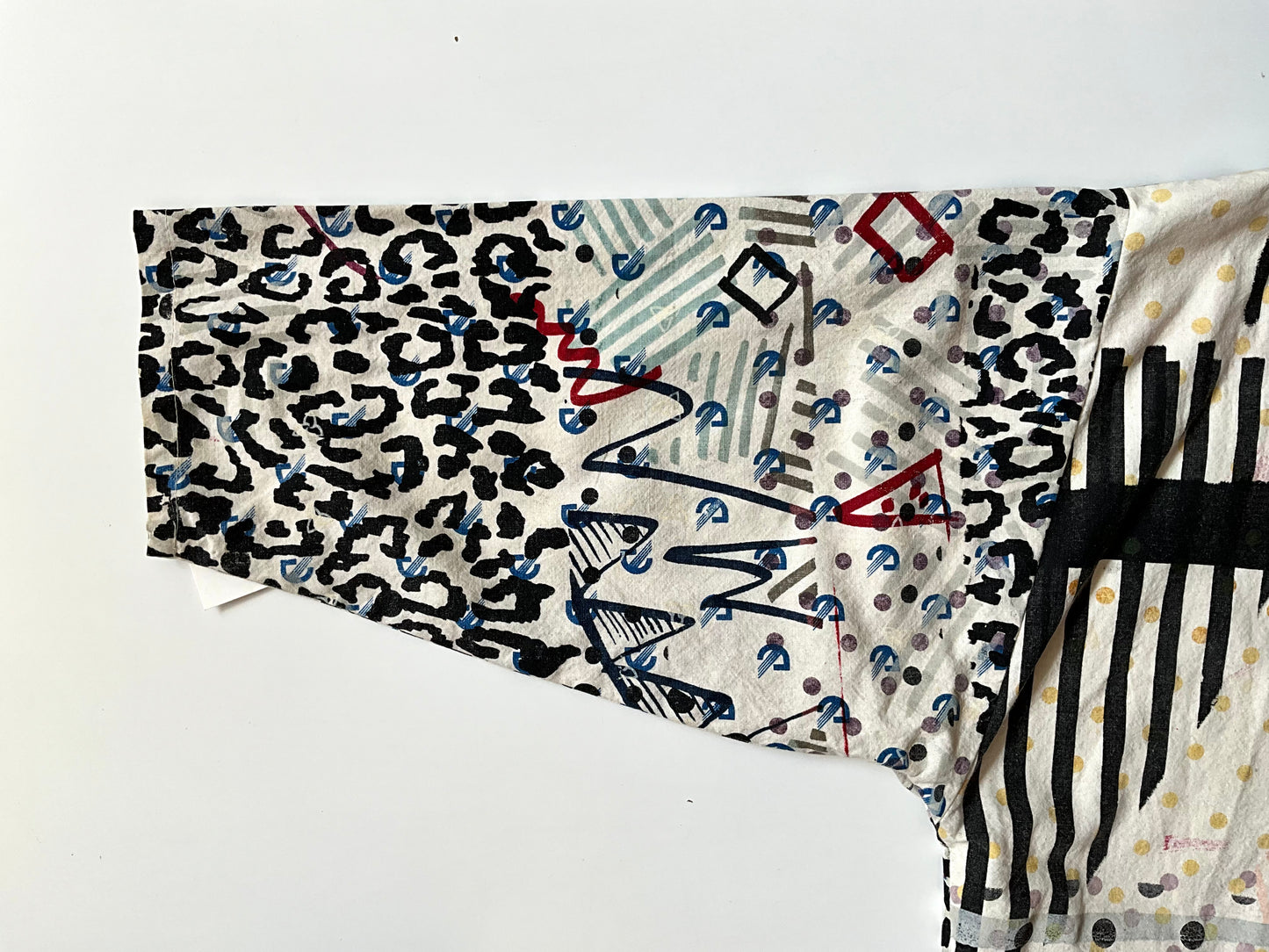 Vintage 1990s Hand Printed Button-Up Canadiana Crop Top, Large