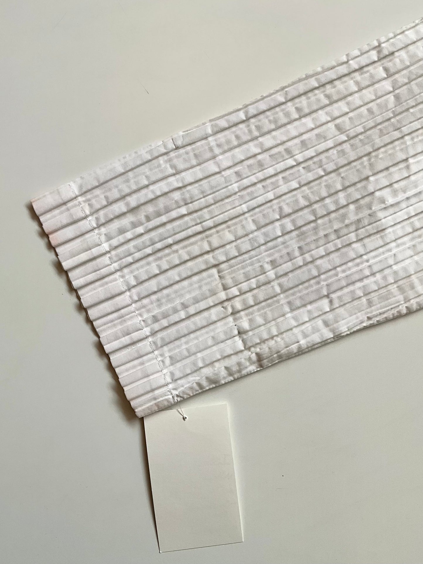 Vintage 1980s Issey Miyake White Pleated Snap Front Shirt, Medium