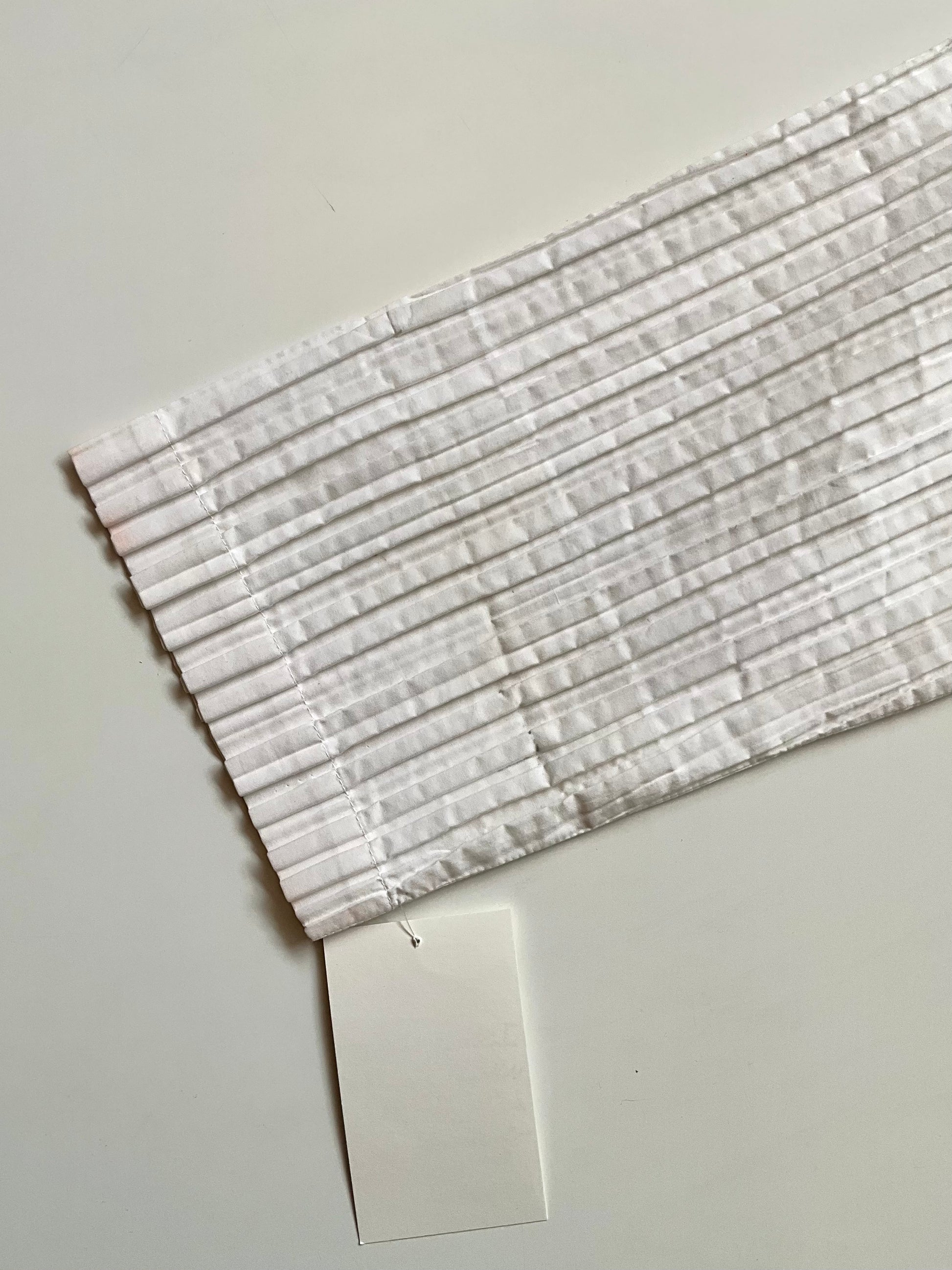 Vintage 1980s Issey Miyake White Pleated Snap Front Shirt, Medium