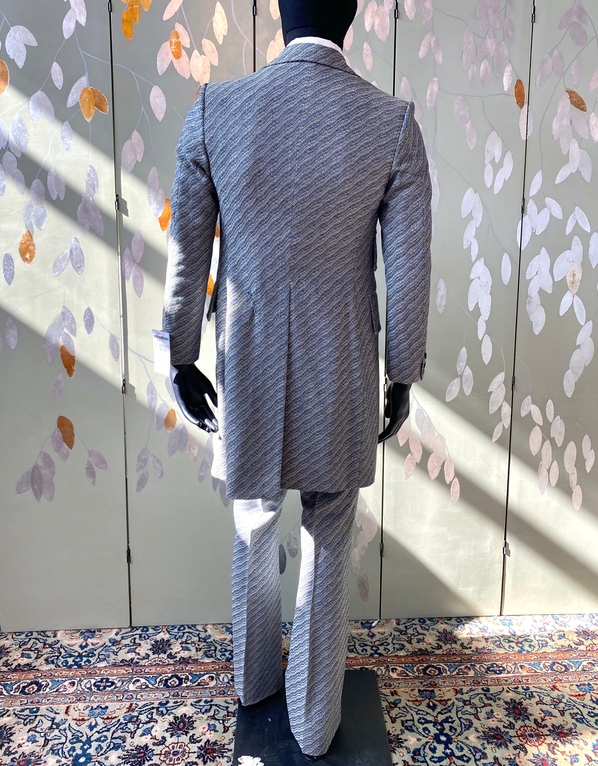 Louis Vuitton Pinstripe Silk Baggy Pajama Pants Beige. Size 36