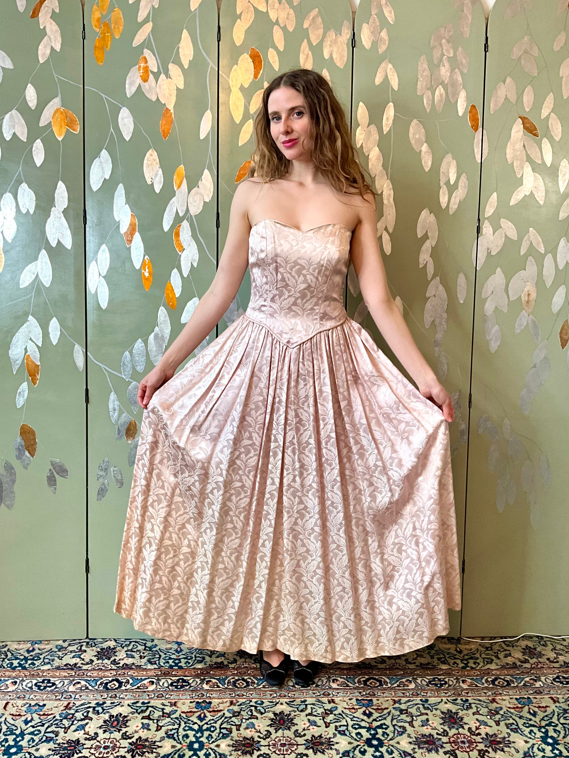 1950s silk dress deals