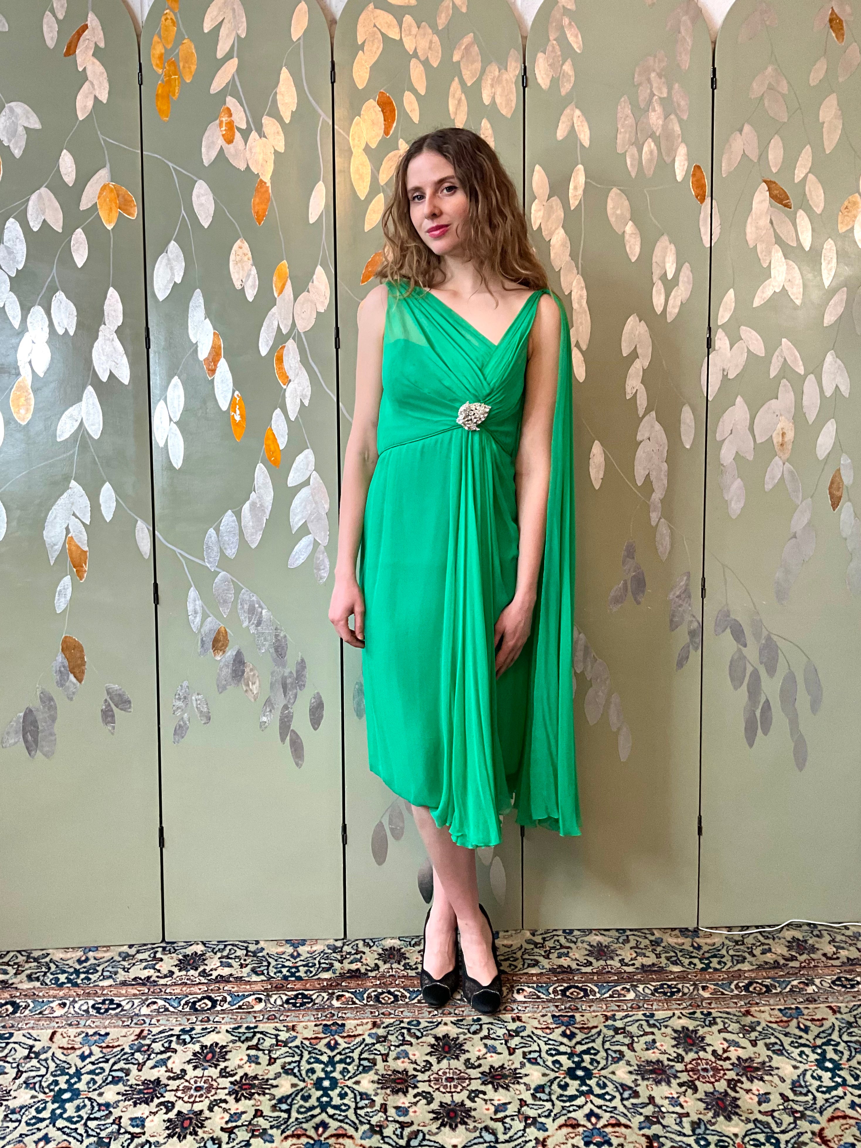 Vintage Green Cocktail Dress