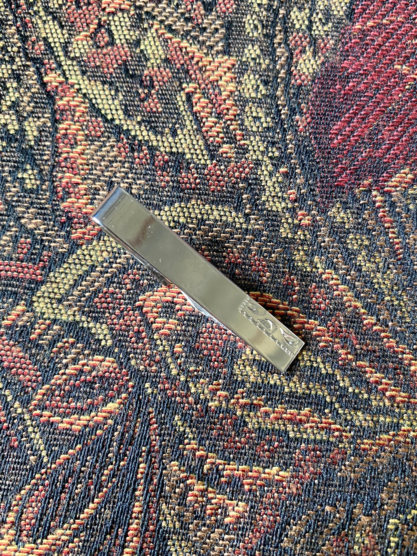 Vintage Sterling Silver Cuff Links and Tie Clip Set in Box