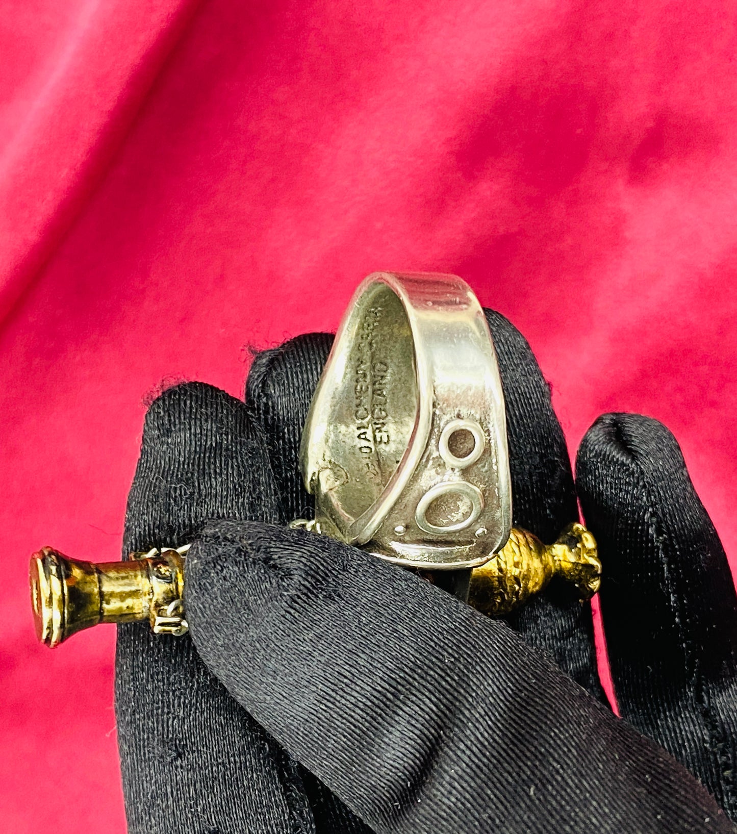 Alchemy Gothic England Steampunk Tri-Tone Canon Ring