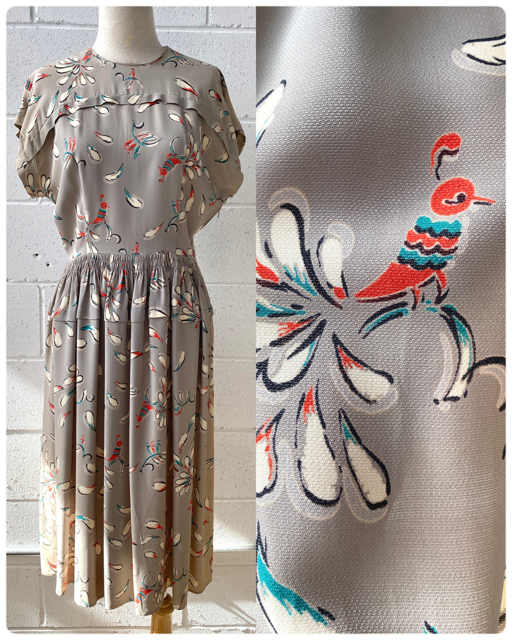 Ian Drummond Vintage Emilio Pucci Patterned Silk Jersey Dress, Medium