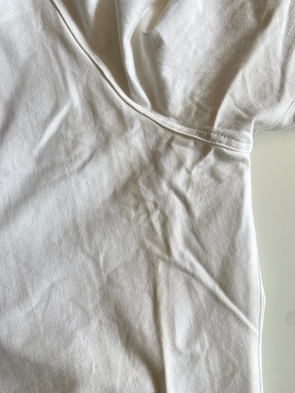 Vintage 1990s Katharine Hammett White Cotton Utility Jogger Pants, Unisex Small