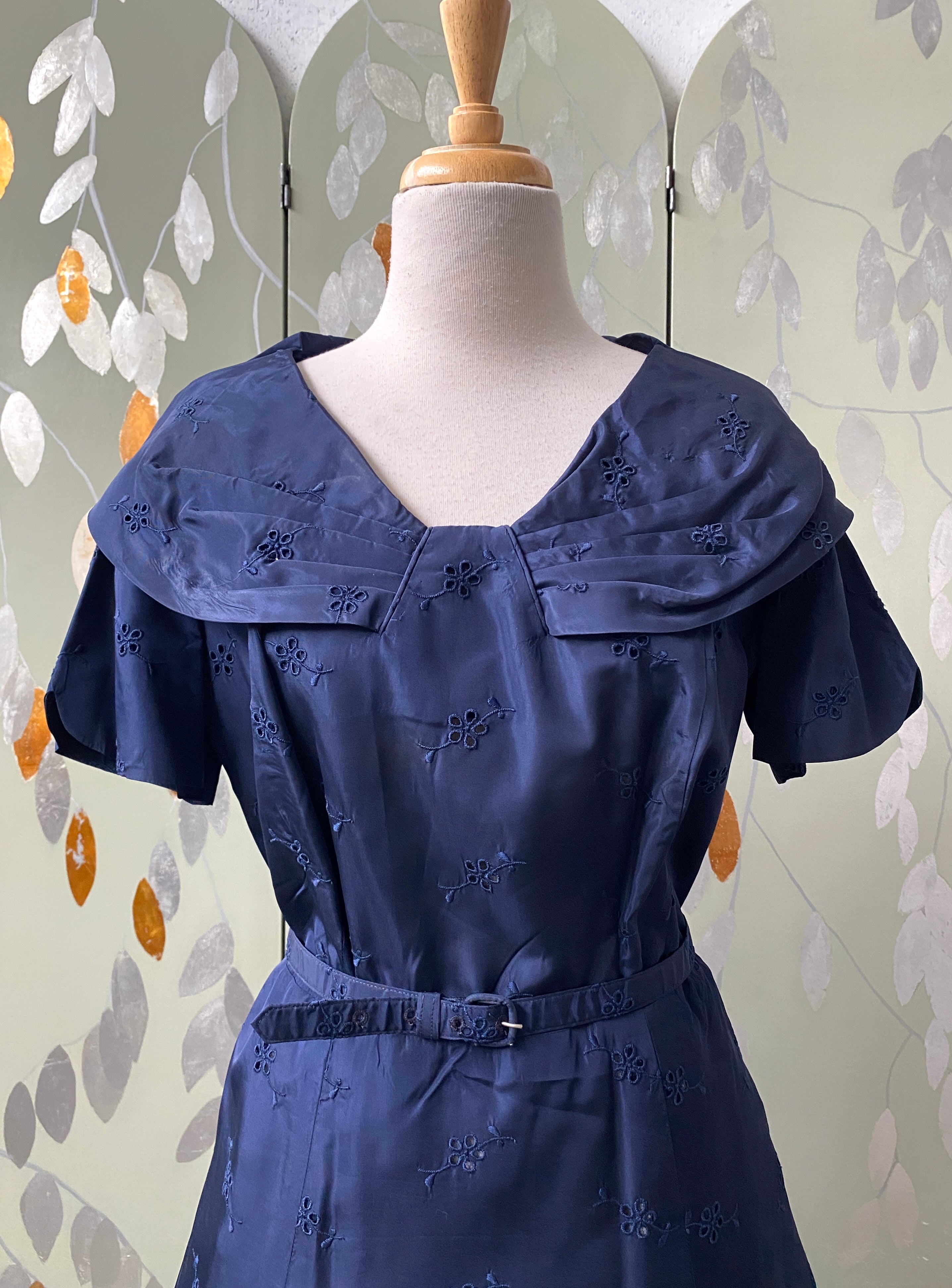 Navy Taffeta