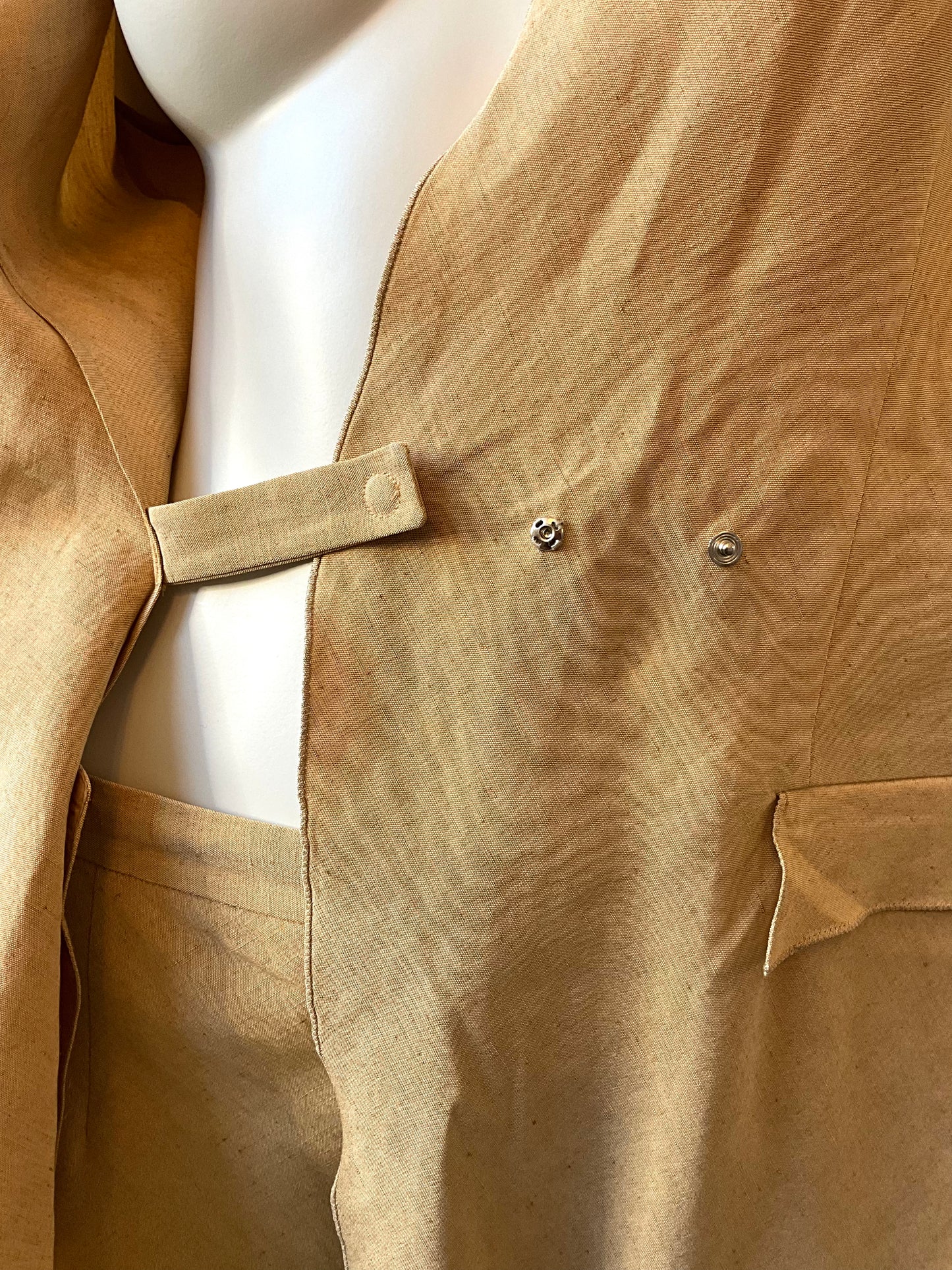 Vintage 1990s Giorgio Armani Tan Linen-Silk Pant Set, Large – Ian Vintage 1990s Giorgio Armani Tan Linen-Silk Pant Set, Large – Ian