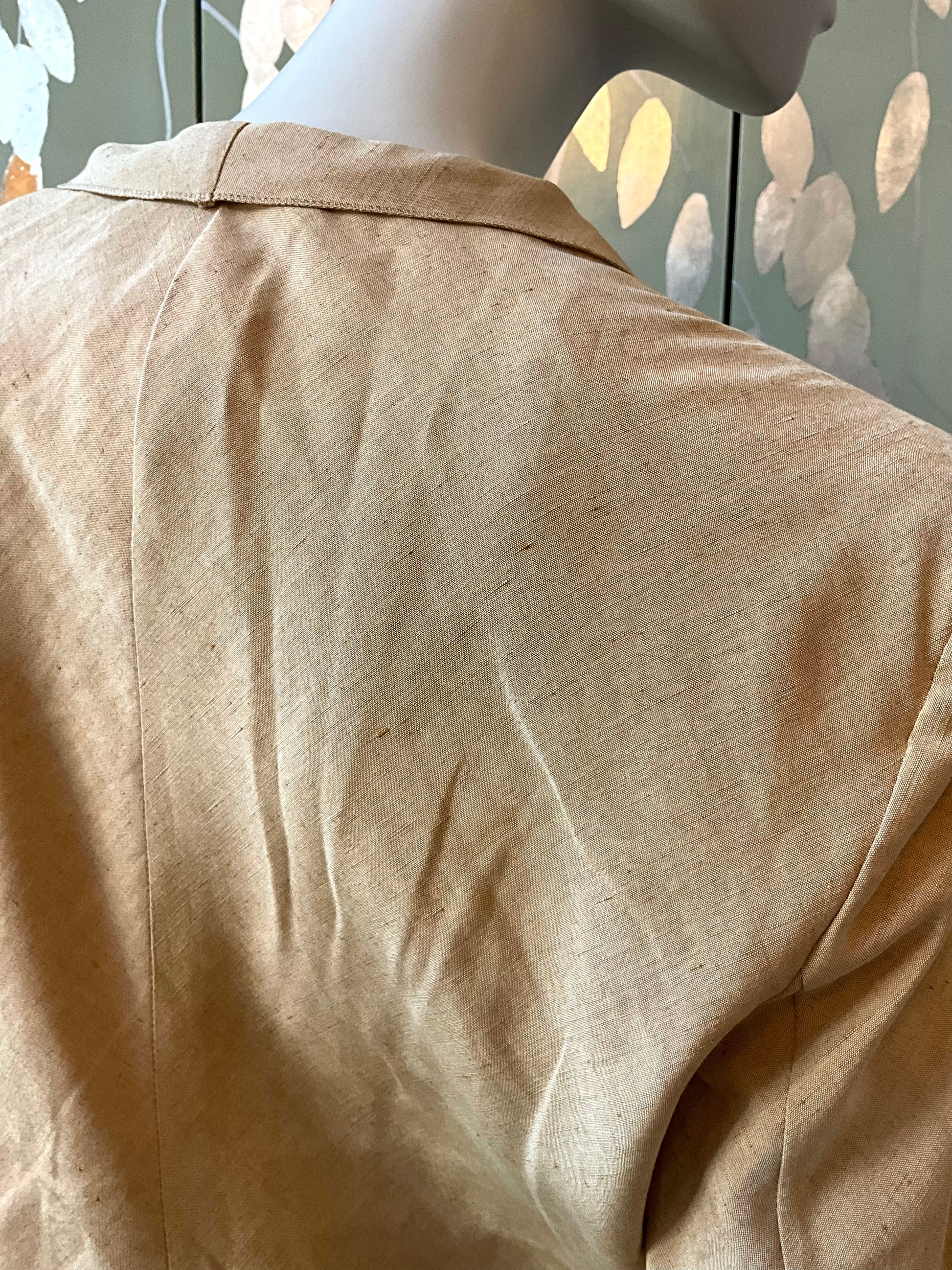 Vintage 1990s Giorgio Armani Tan Linen-Silk Pant Set, Large – Ian Vintage 1990s Giorgio Armani Tan Linen-Silk Pant Set, Large – Ian