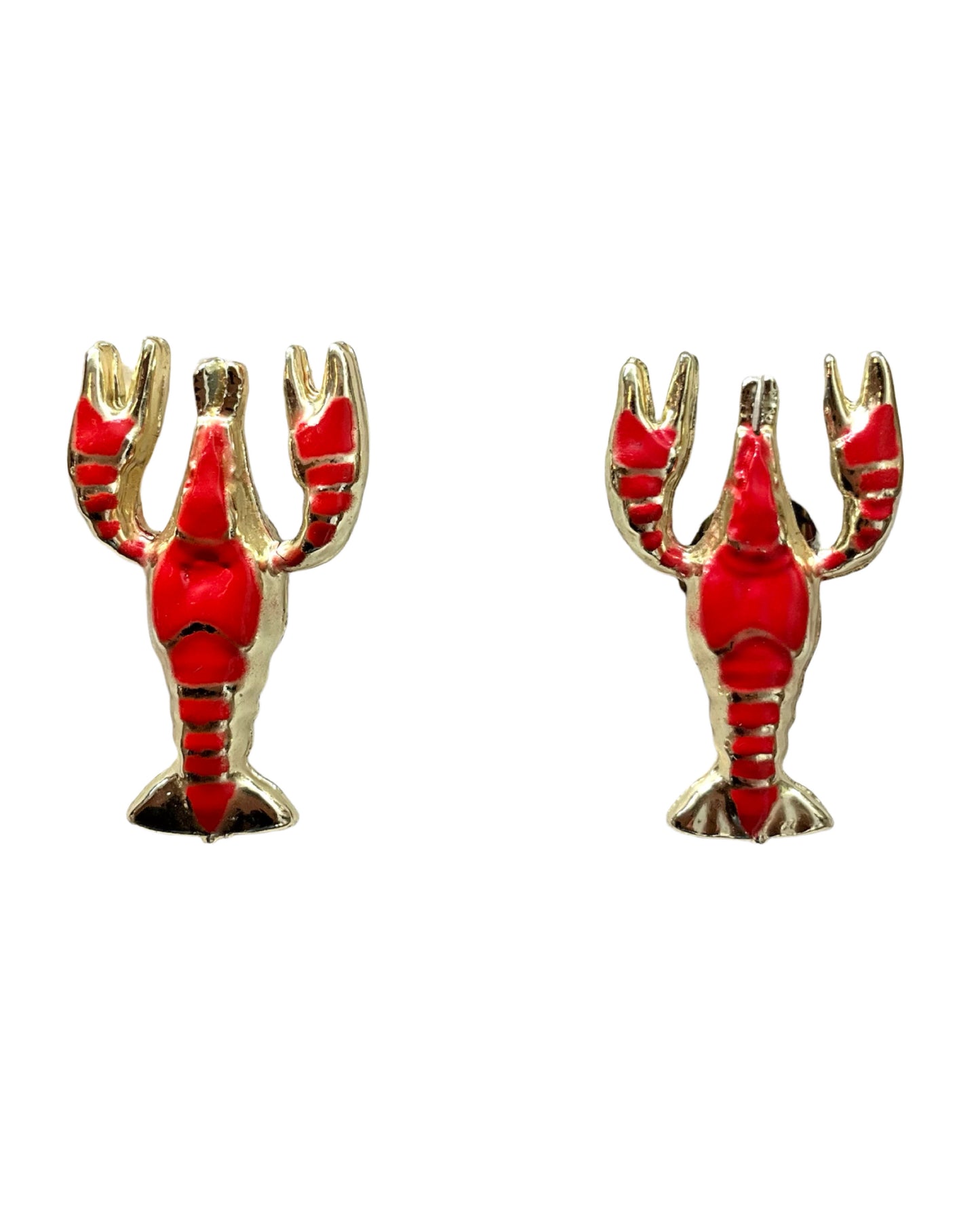 Vintage 1960s Novelty Red Lobster Cufflinks 