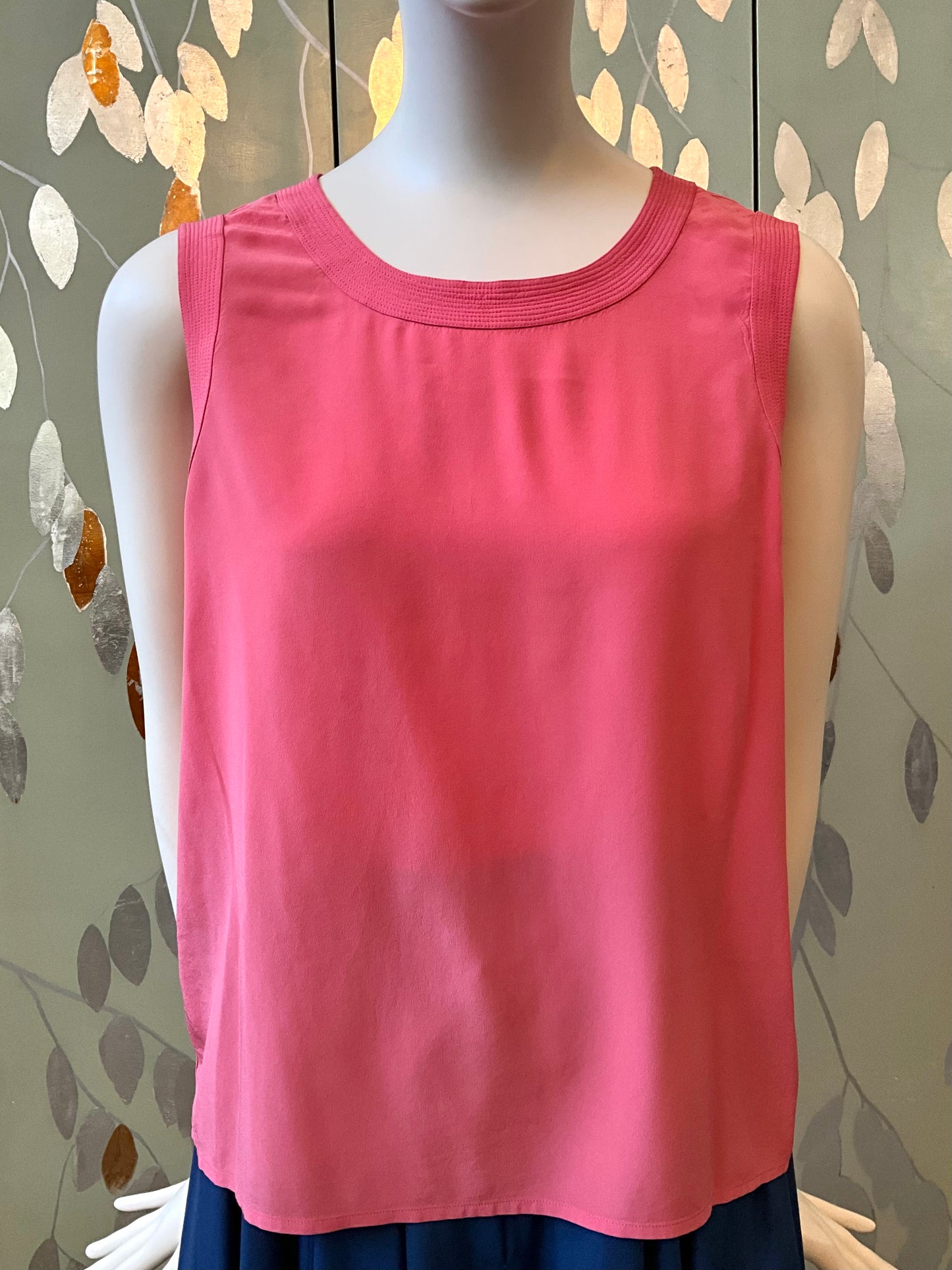 Vintage 1980s Chanel Pink Silk Tank Top, M/L