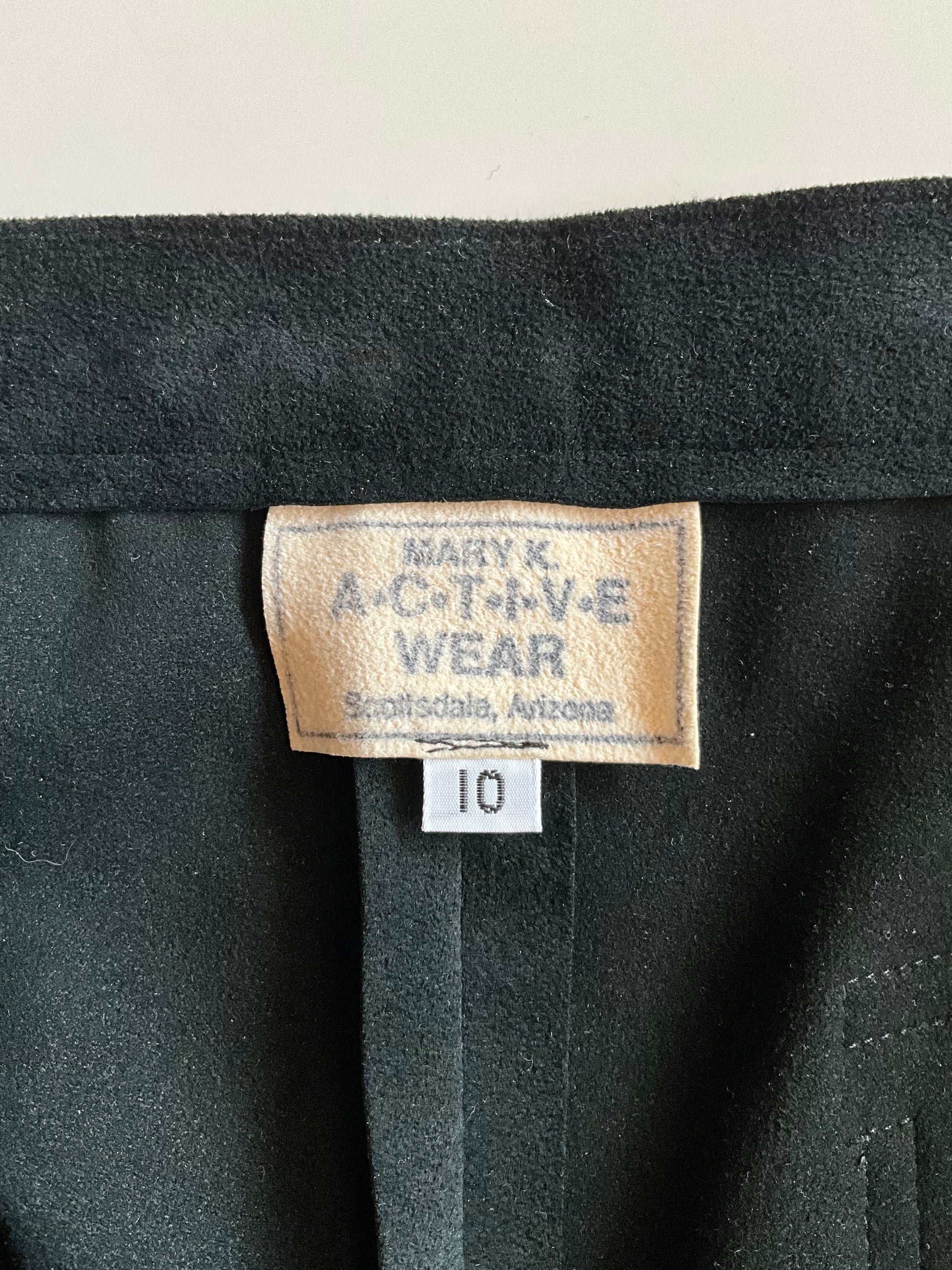 Vintage 1980s Black Ultra Suede Shorts and Jacket Set, Medium