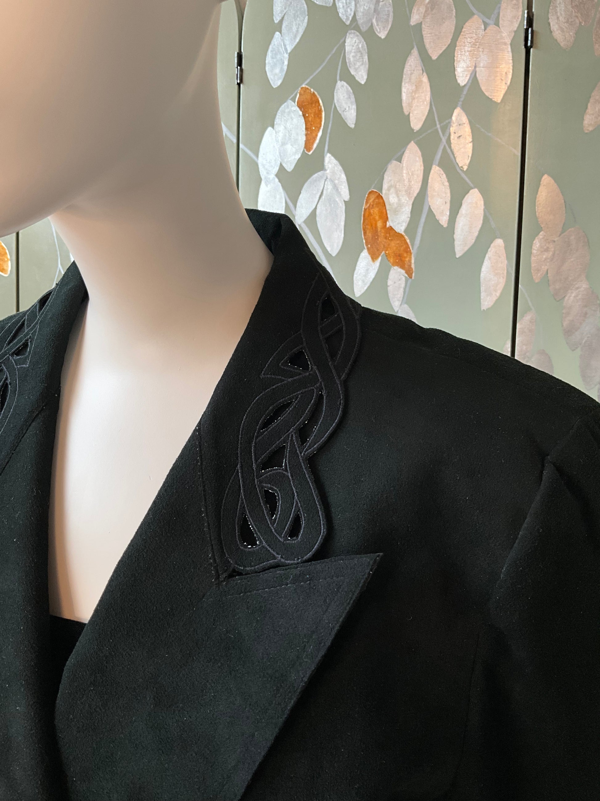 Vintage 1980s Black Ultra Suede Shorts and Jacket Set, Medium