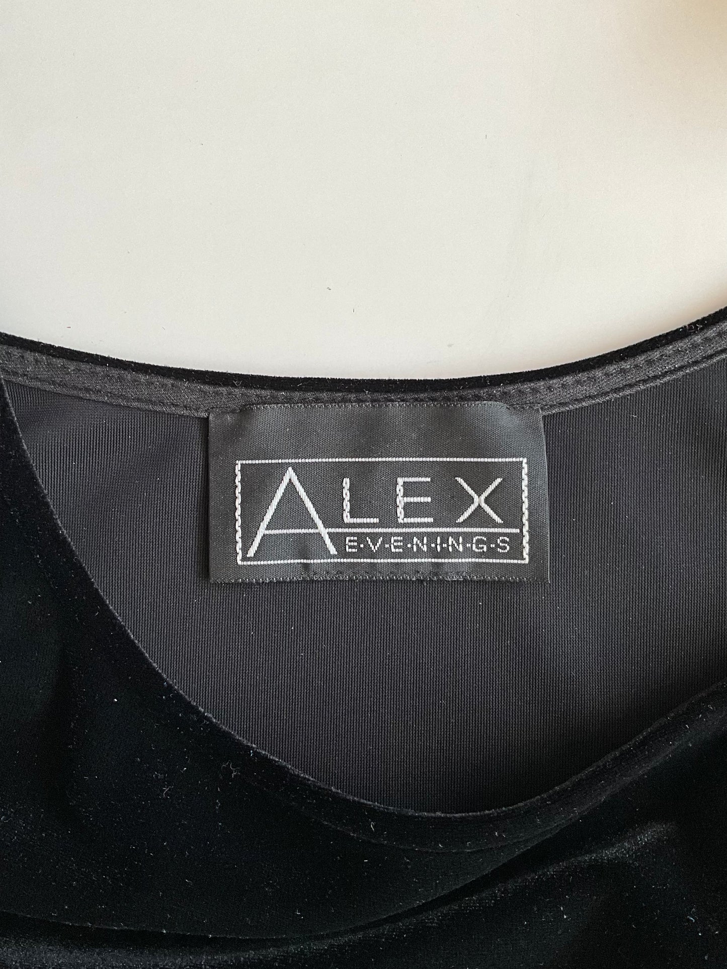 Vintage 1990s Black Velvet Tank Top, Medium 