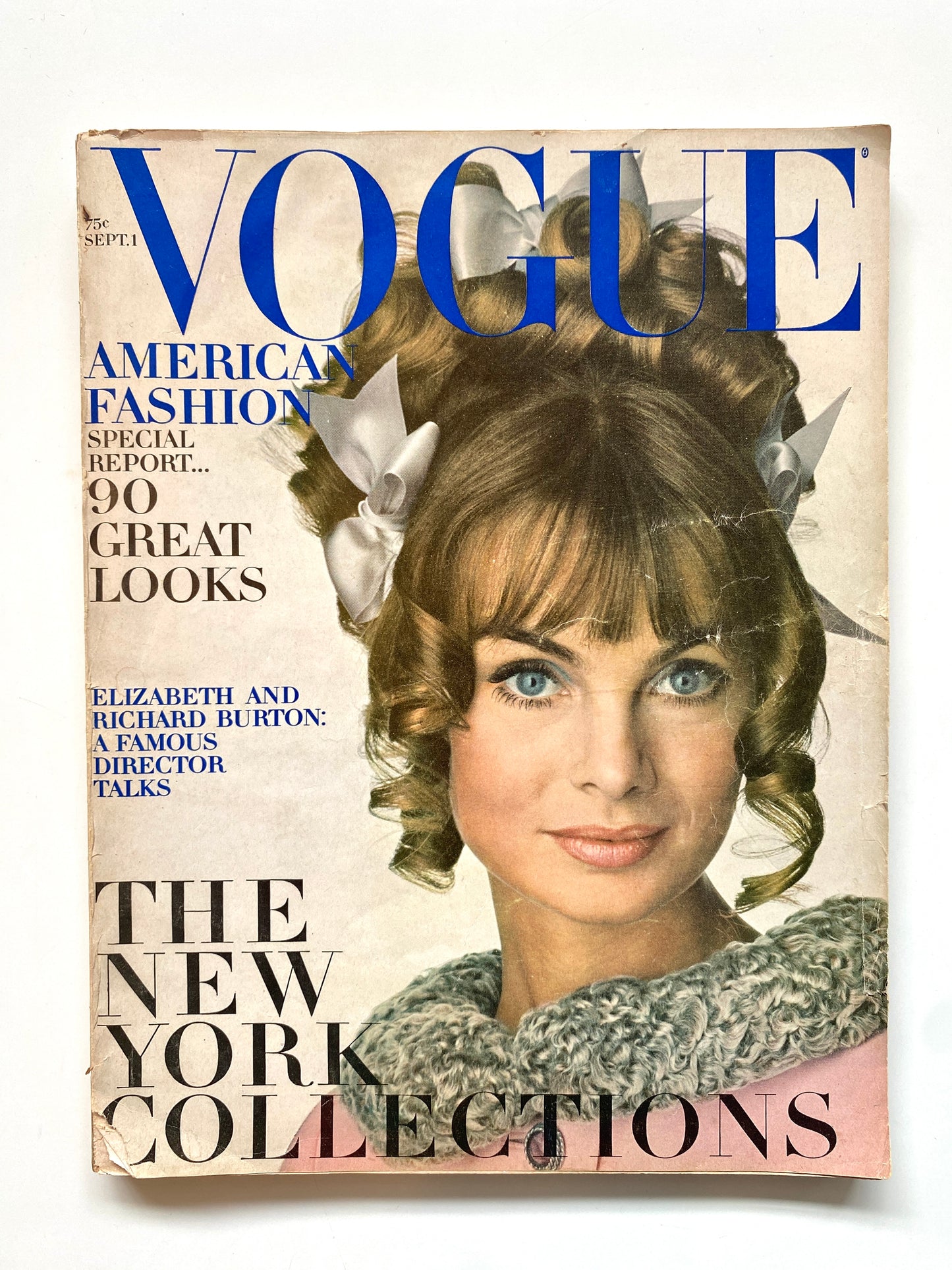 Vintage Vogue Magazine, Sep 1 1967, Jean Shrimpton 