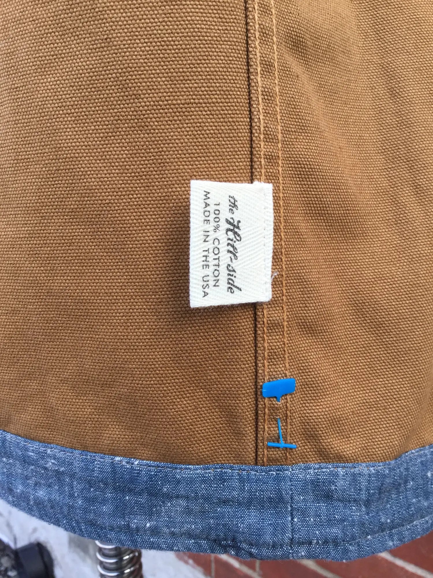 Men's "The Hill Side" American Brown Duck Canvas Weekend Chore Vest, Large