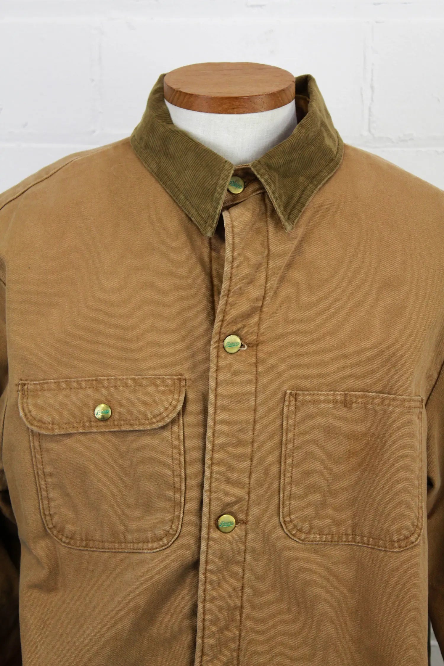 2010s L.C. King Brown Duck Canvas Barn Coat, Large