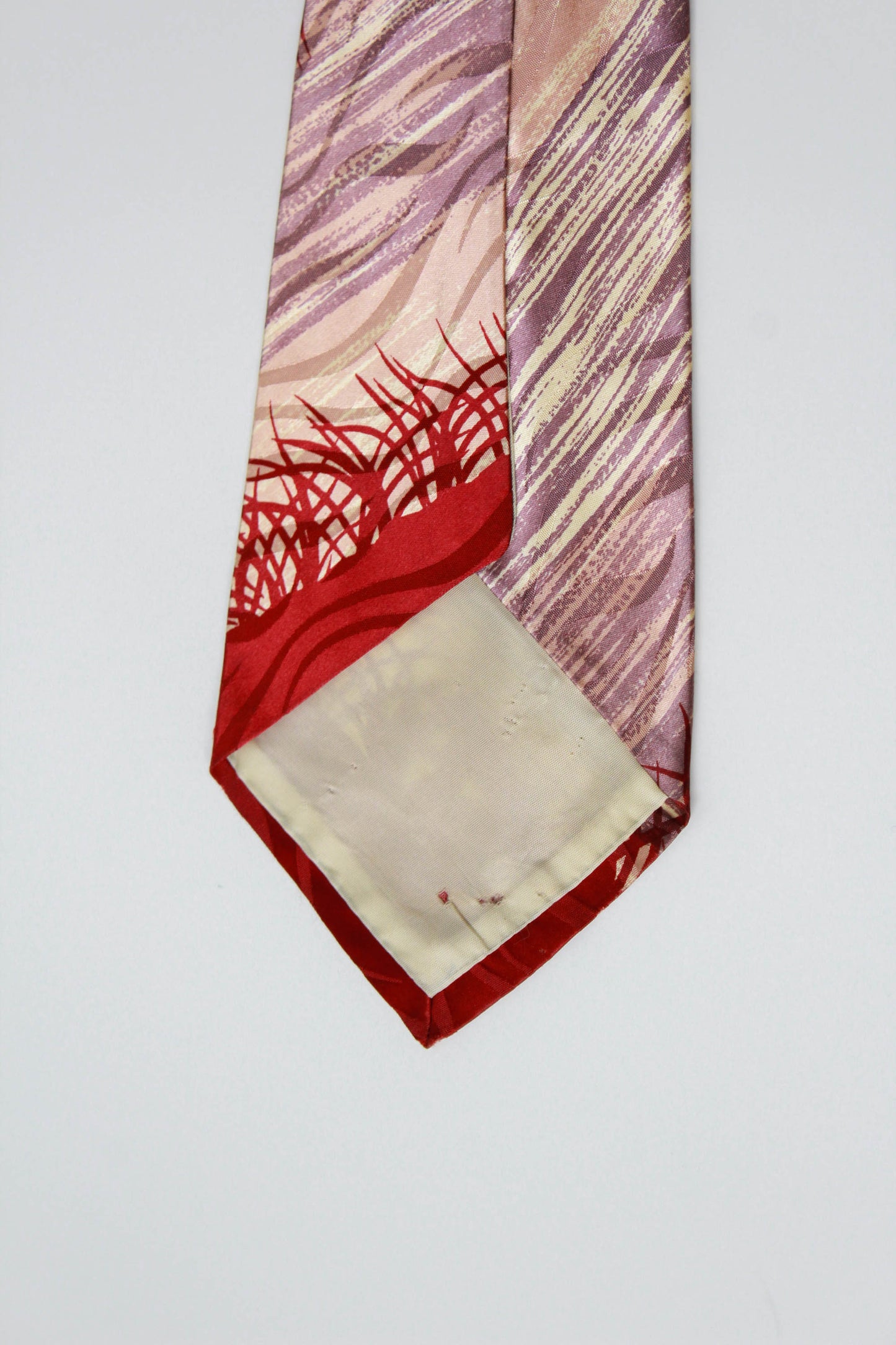 1940s Palm Tree Rayon Necktie