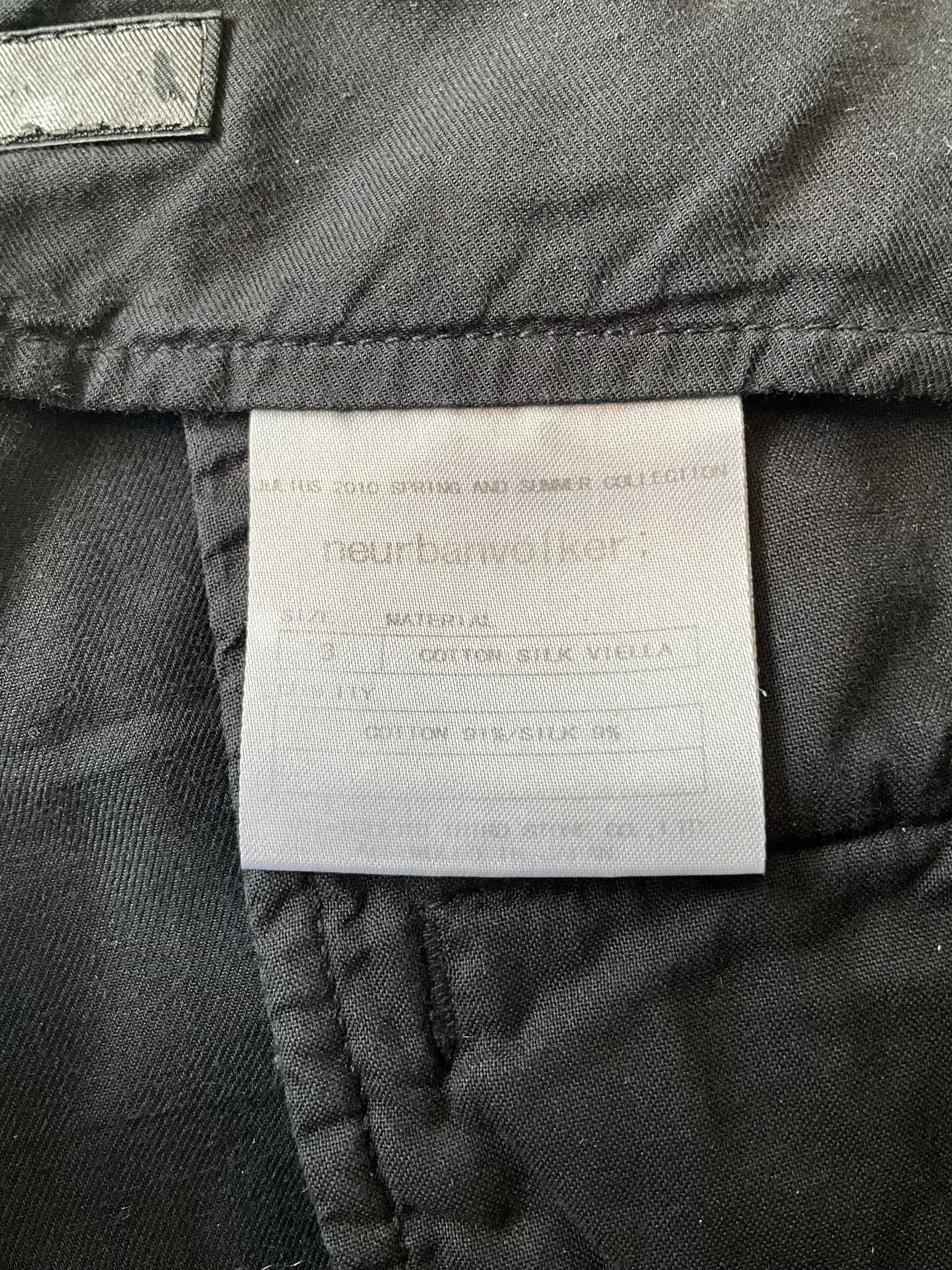 2010 Julius Neurbanvolker Black Cotton-Silk Zipper Skinny Trousers 2010 Julius Neurbanvolker Black Cotton-Silk Zipper Skinny Trousers