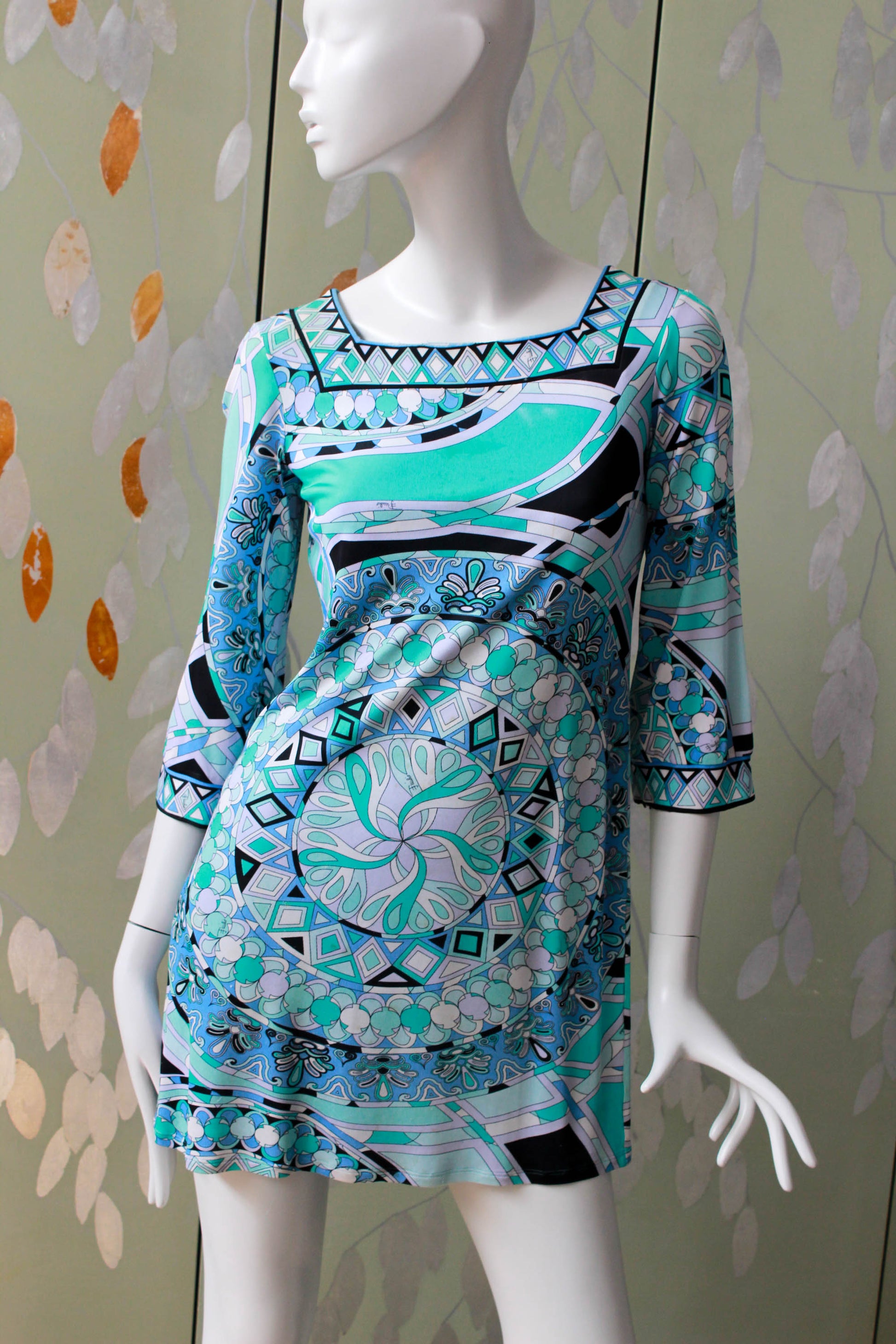 Jersey Dress Vintage Pucci Dress Vintage 2000s Y2k Blue Jersey Pucci Print Mini Dress, Small/Medium Jersey Dress Vintage Pucci Dress Vintage 2000s Y2k Blue Jersey Pucci Print Mini Dress, Small/Medium