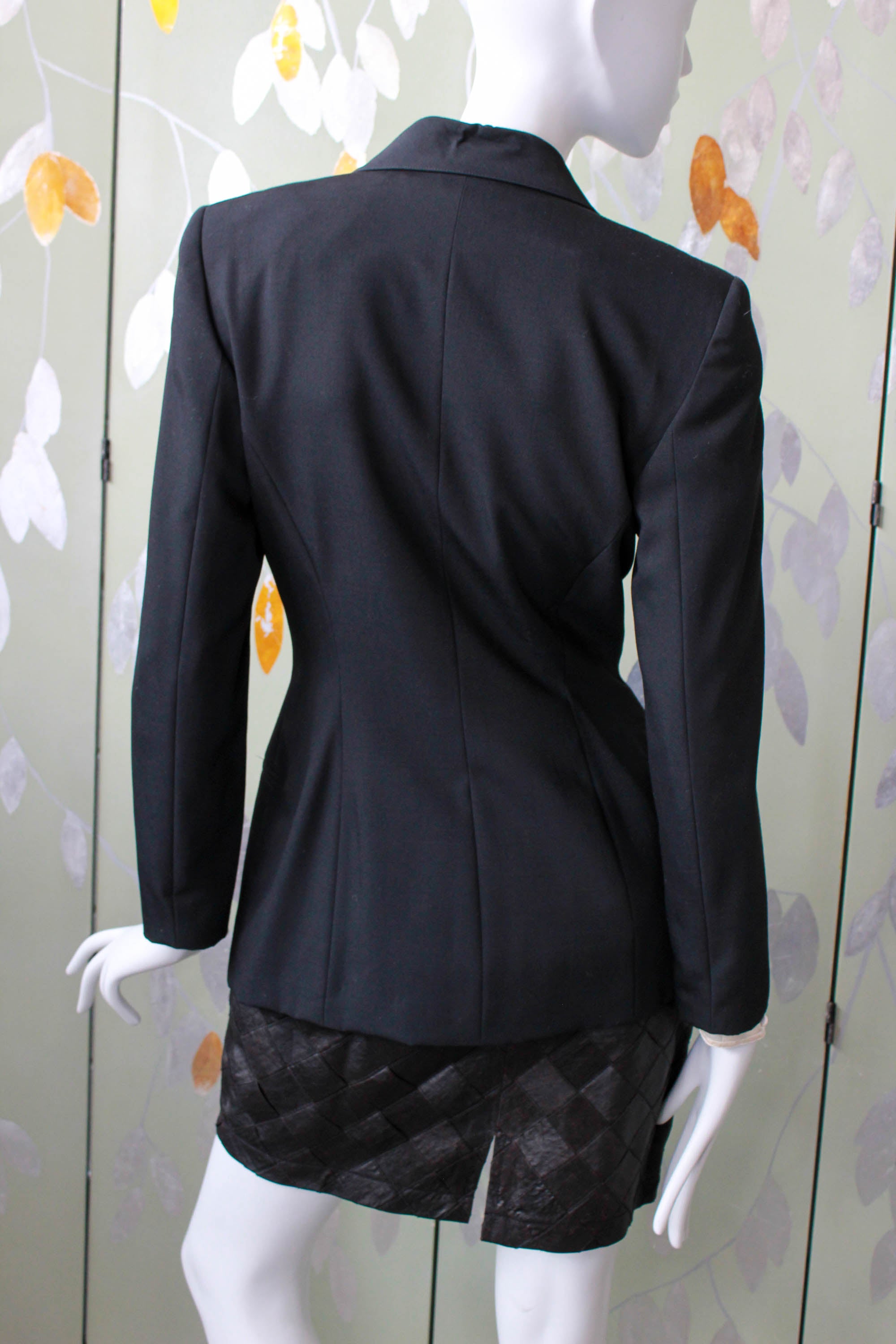 Montana Long-Blazer offers schwarz schlichter Stil