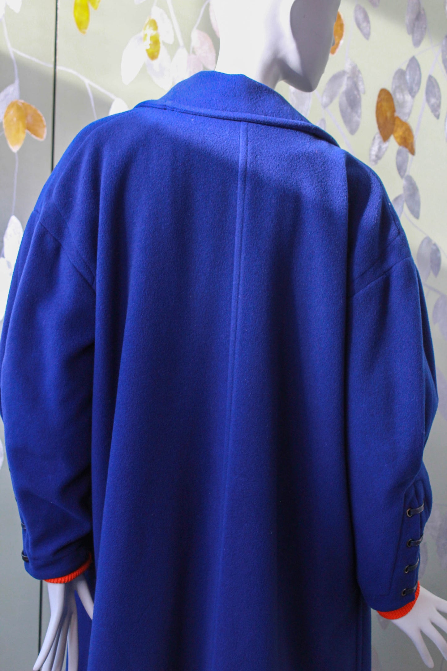 1980s Claude Montana Royal Blue Coat, Large