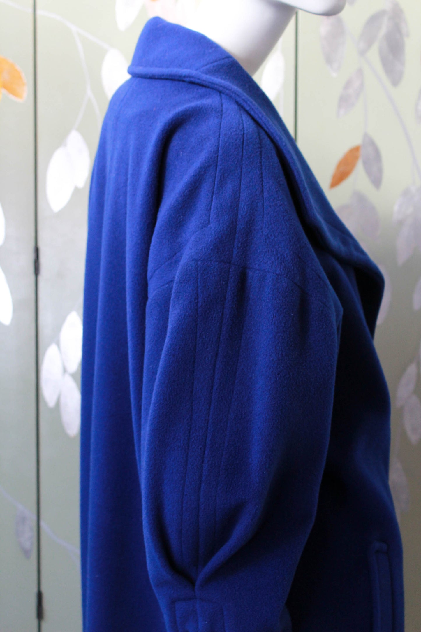 1980s Claude Montana Royal Blue Coat, Large